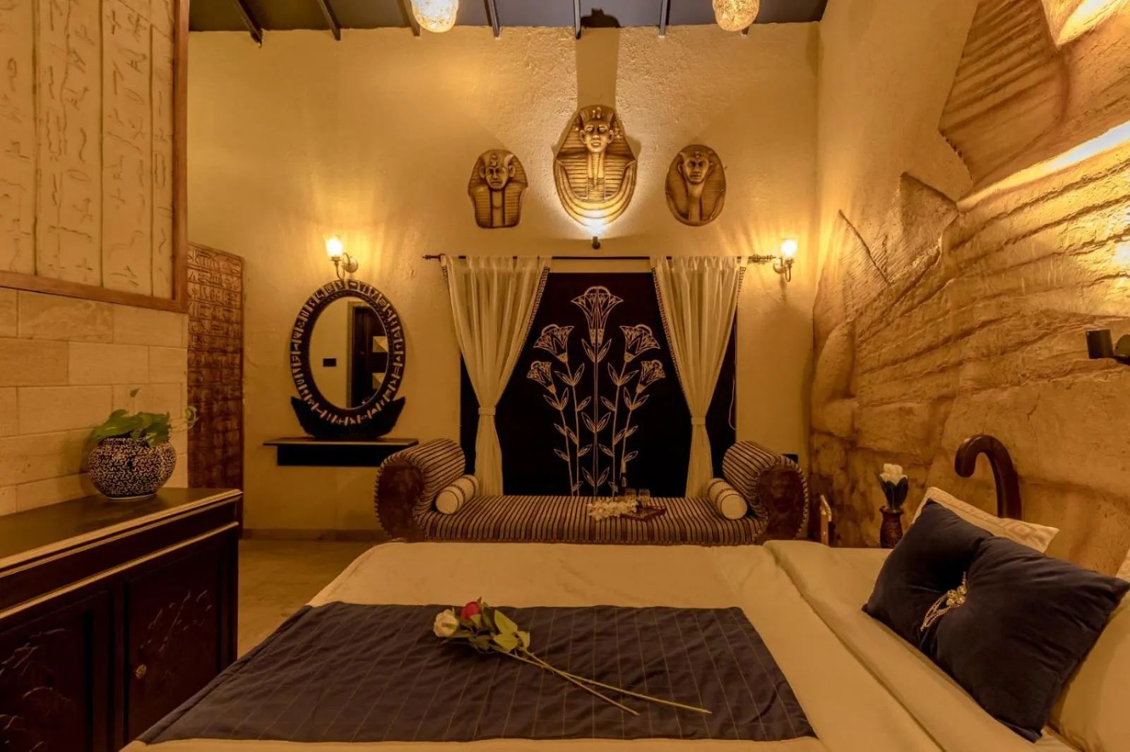 Bed in Dio Regaalo Theme Resort, Ratnagiri