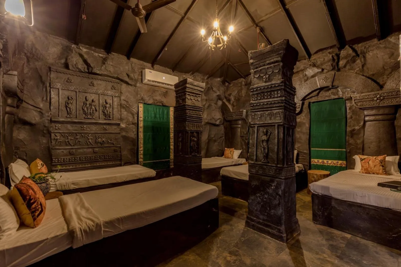 Bed in Dio Regaalo Theme Resort, Ratnagiri