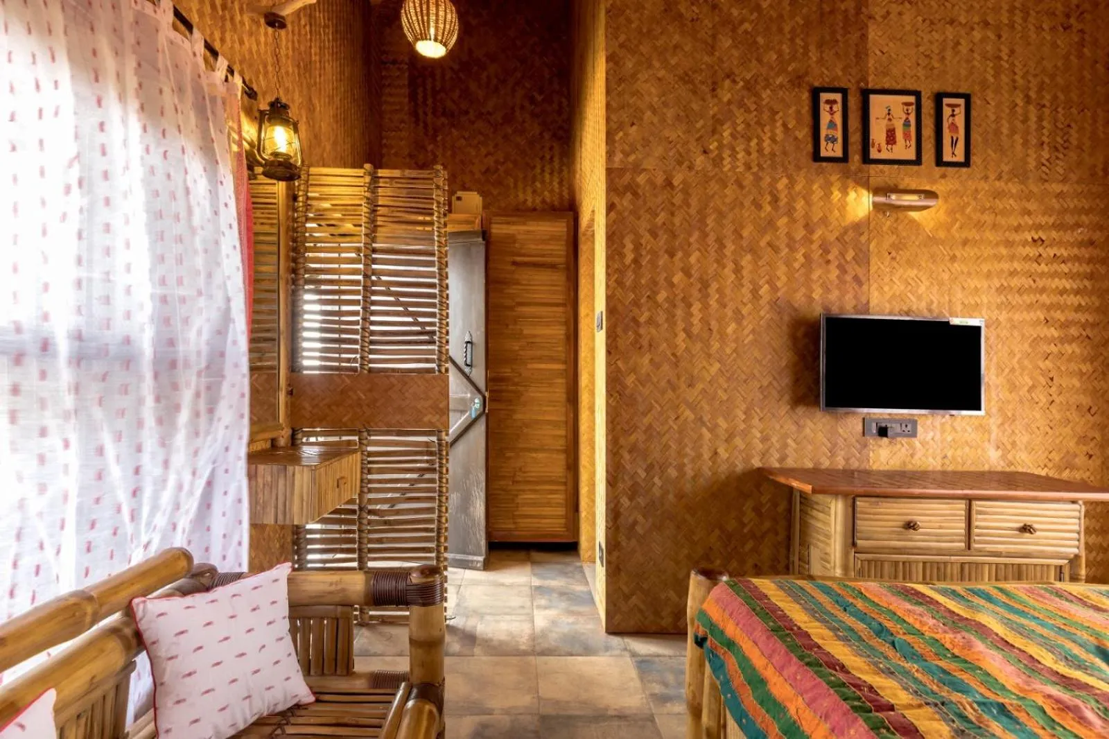 Bedroom, Bed in Dio Regaalo Theme Resort, Ratnagiri