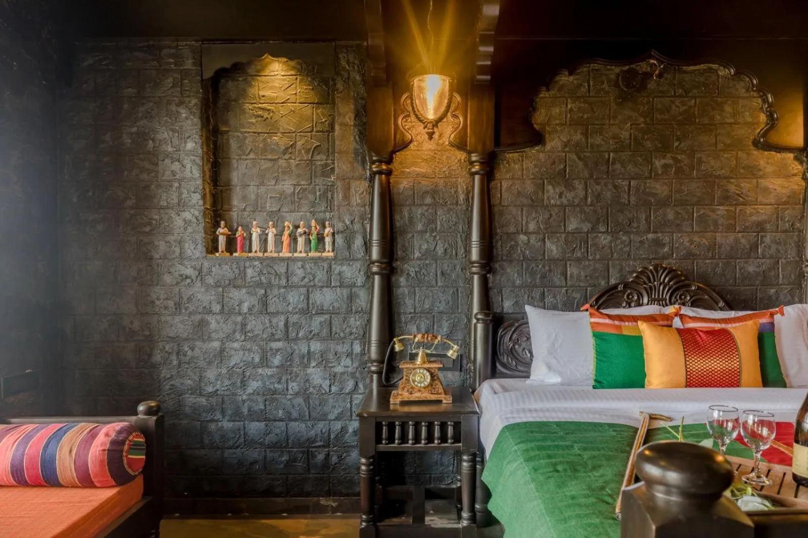 Bed in Dio Regaalo Theme Resort, Ratnagiri