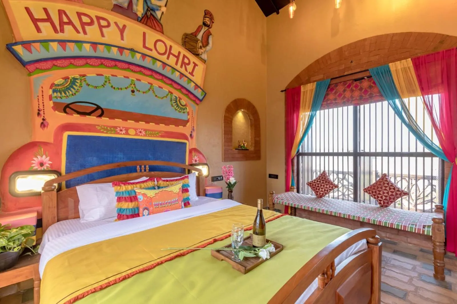 Bed in Dio Regaalo Theme Resort, Ratnagiri