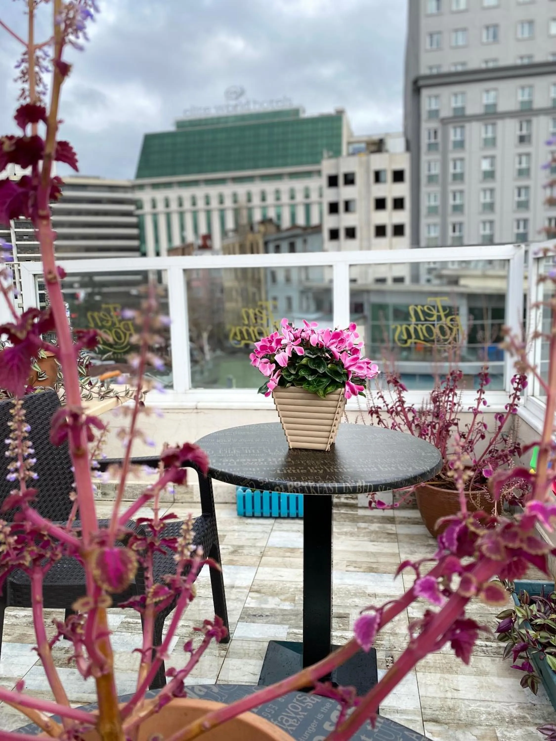 Balcony/Terrace in Ten Rooms Istanbul Hotel