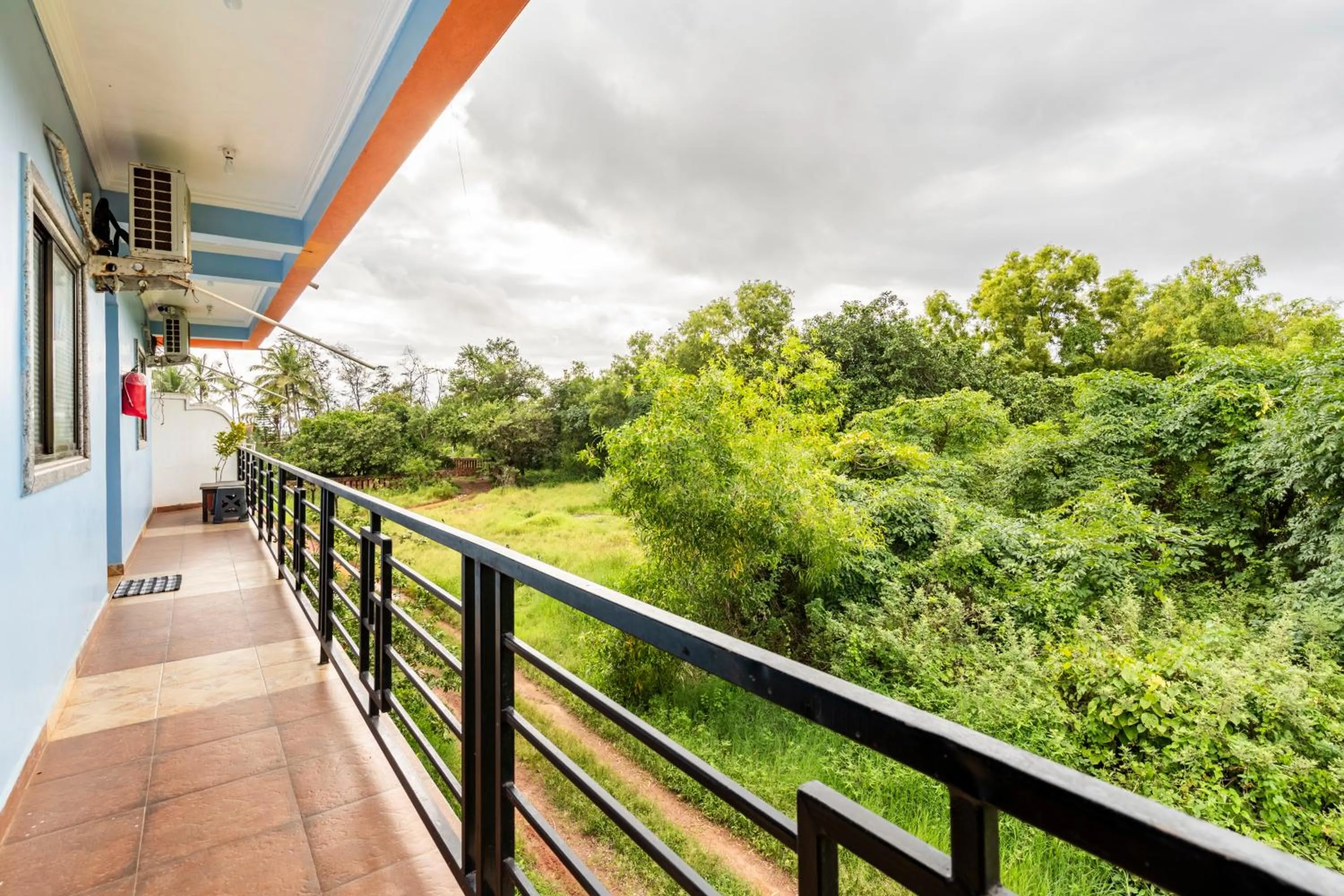 Balcony/Terrace in Last Minute Trip Hostel Morjim-By The Sea