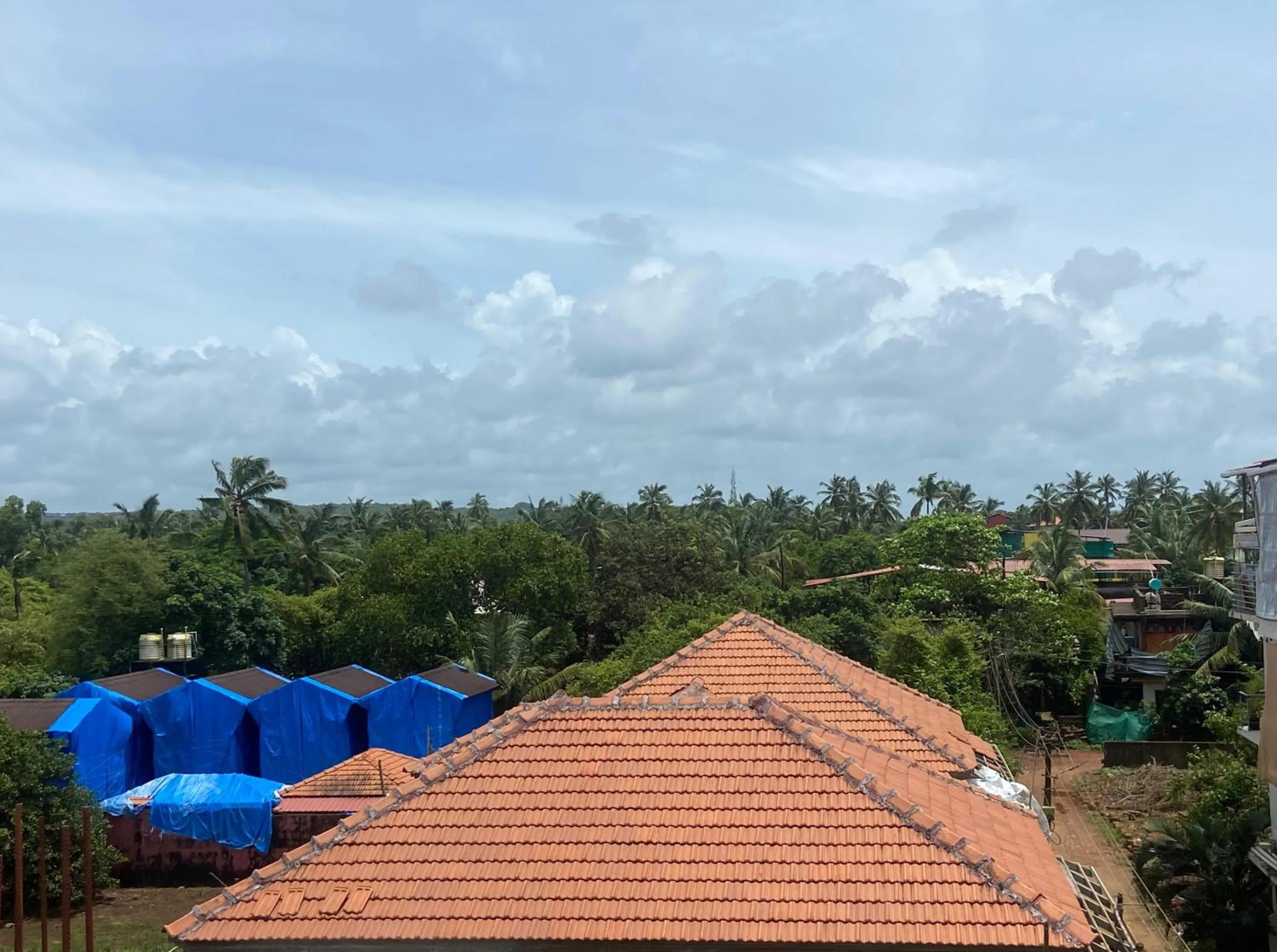 Balcony/Terrace in Last Minute Trip Hostel Morjim-By The Sea