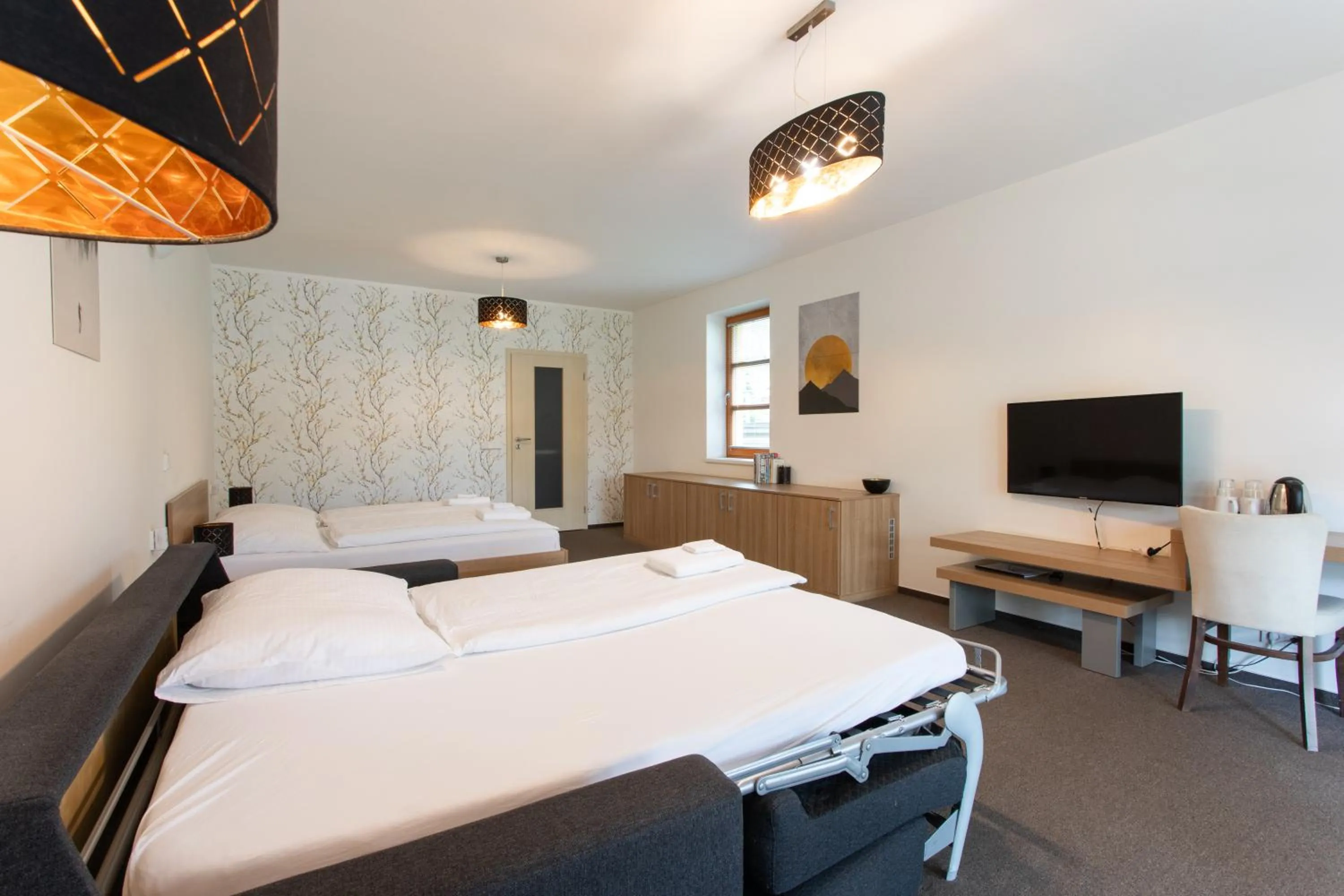 Bed in Wellness Hotel Říčky