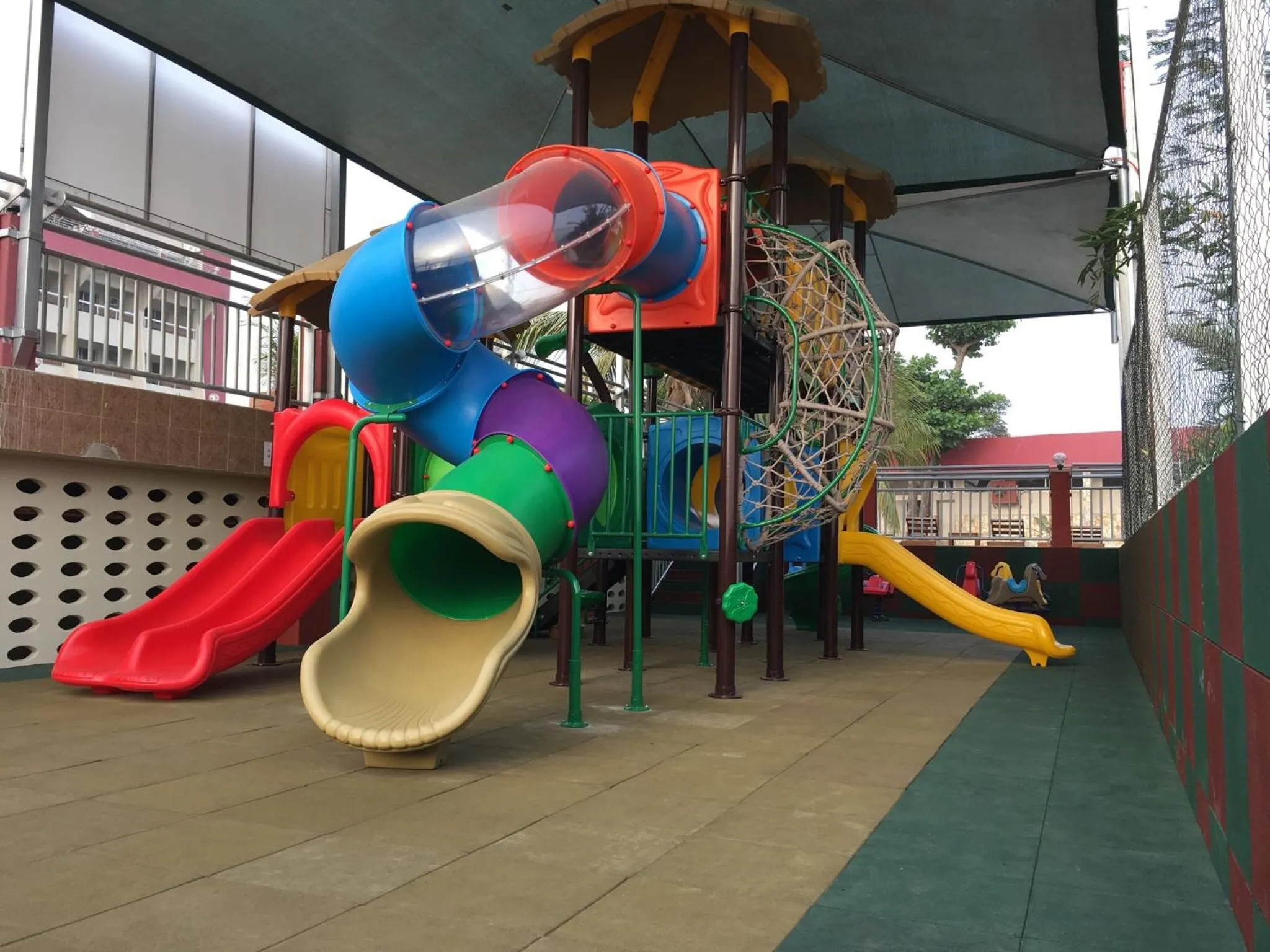 Children play ground in Hotel Du Lac