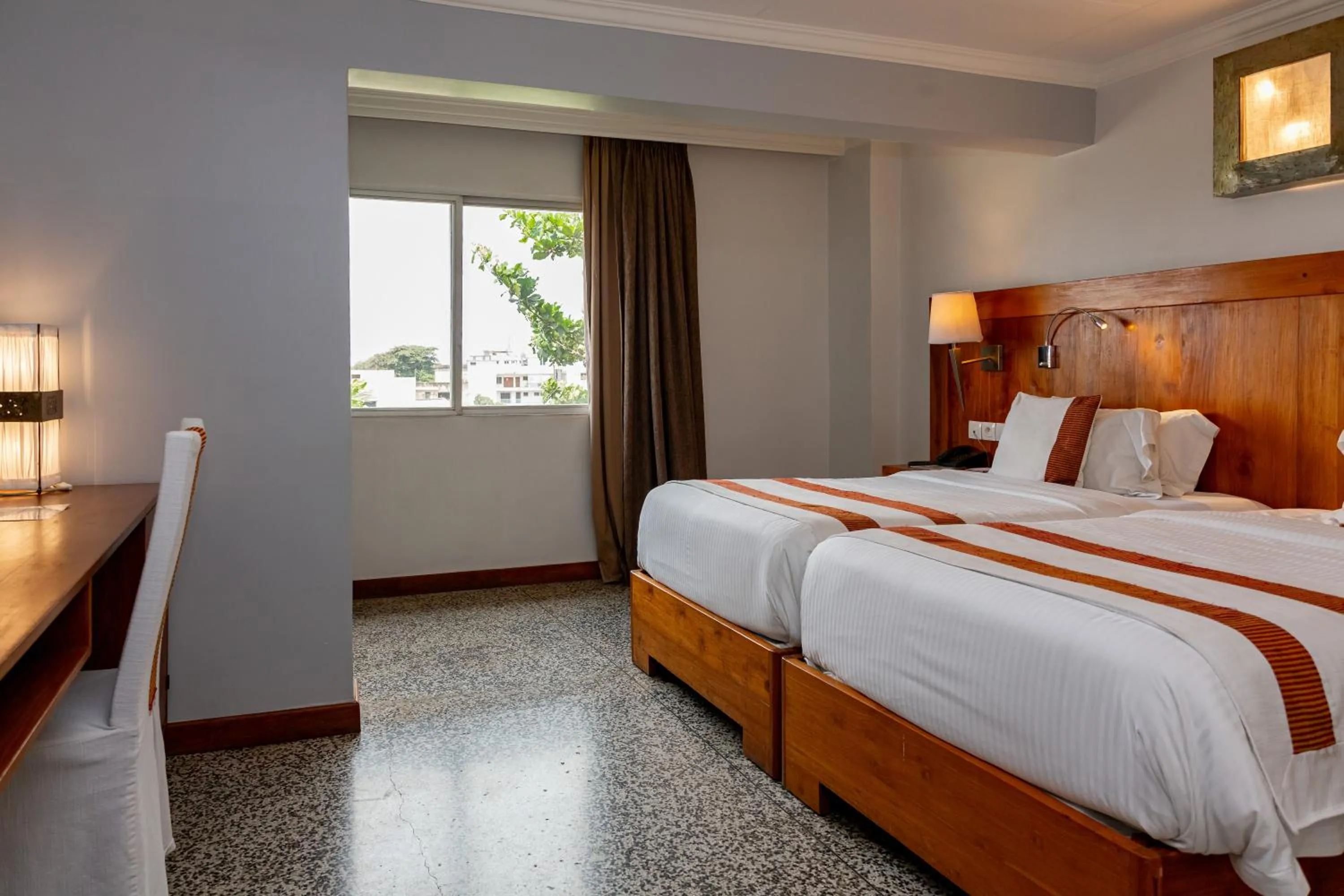 Bed in Hotel Du Lac