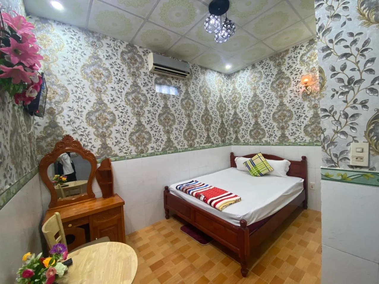 Bed in Hotel Việt Sang