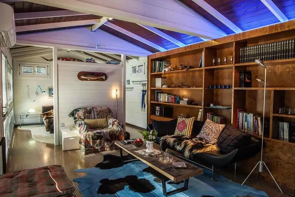 Living room in Vasilikia Mountain Farm & Retreat