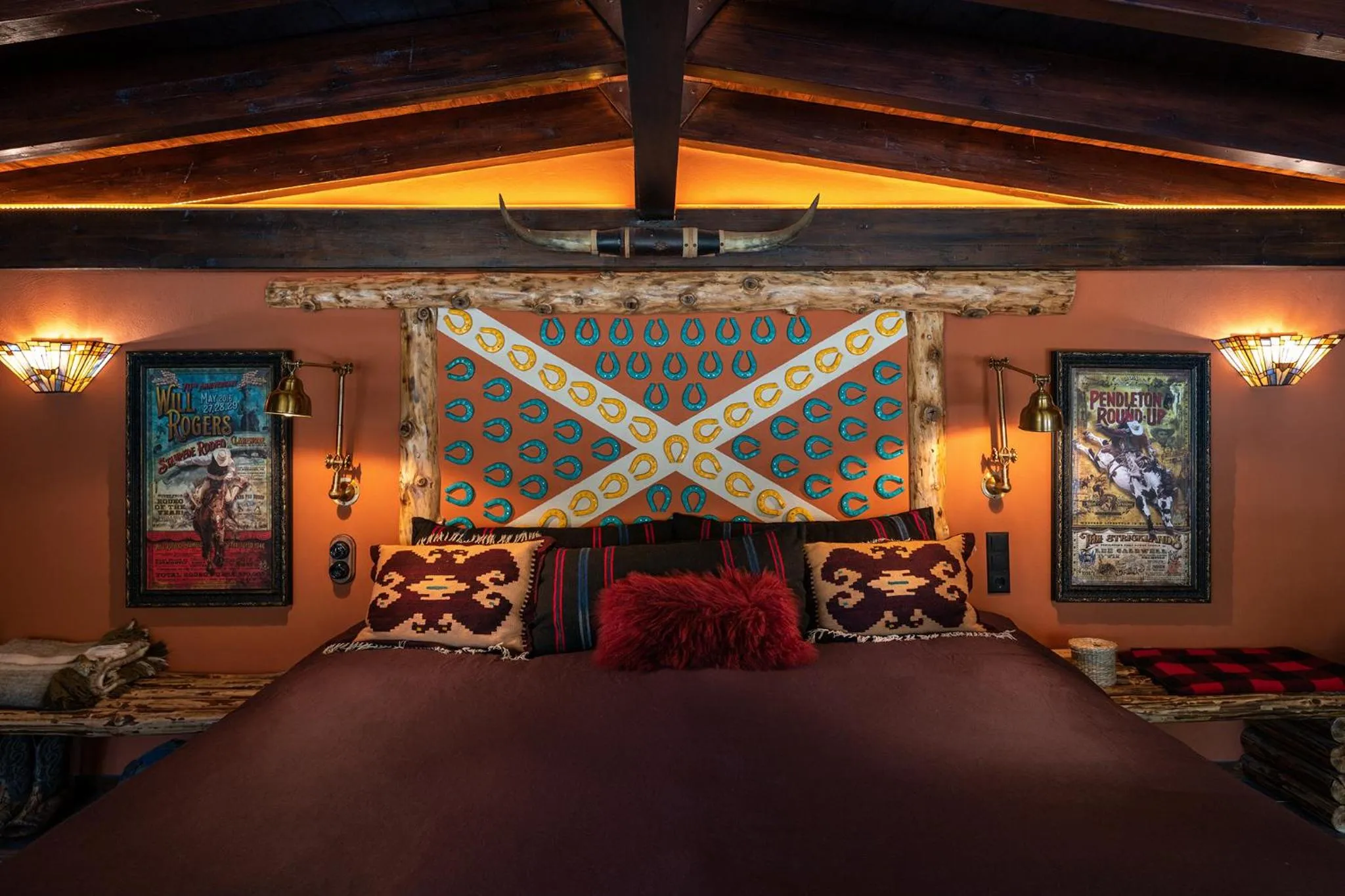 Bed in Vasilikia Mountain Farm & Retreat