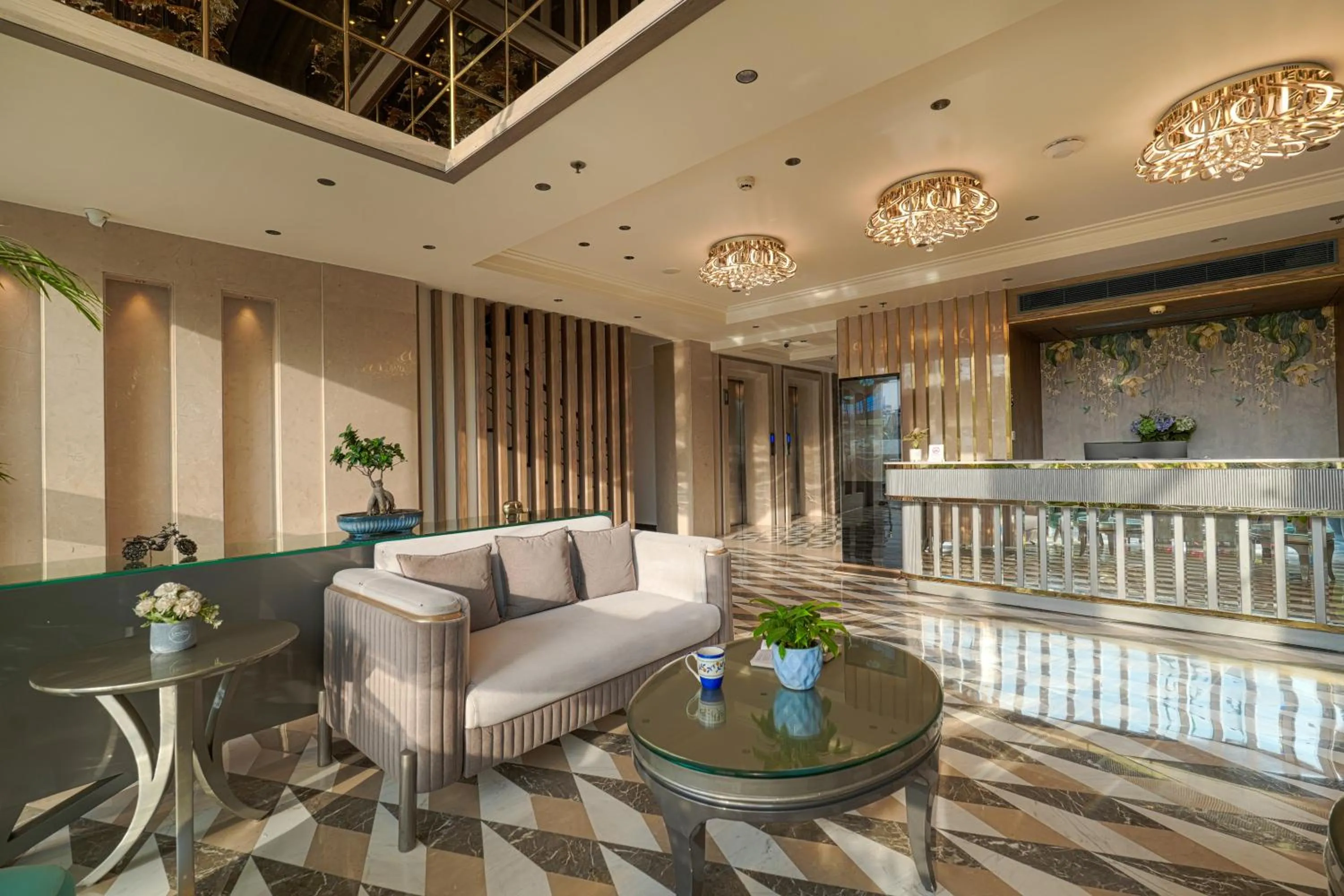 Living room in BluSalzz Residence Amritsar