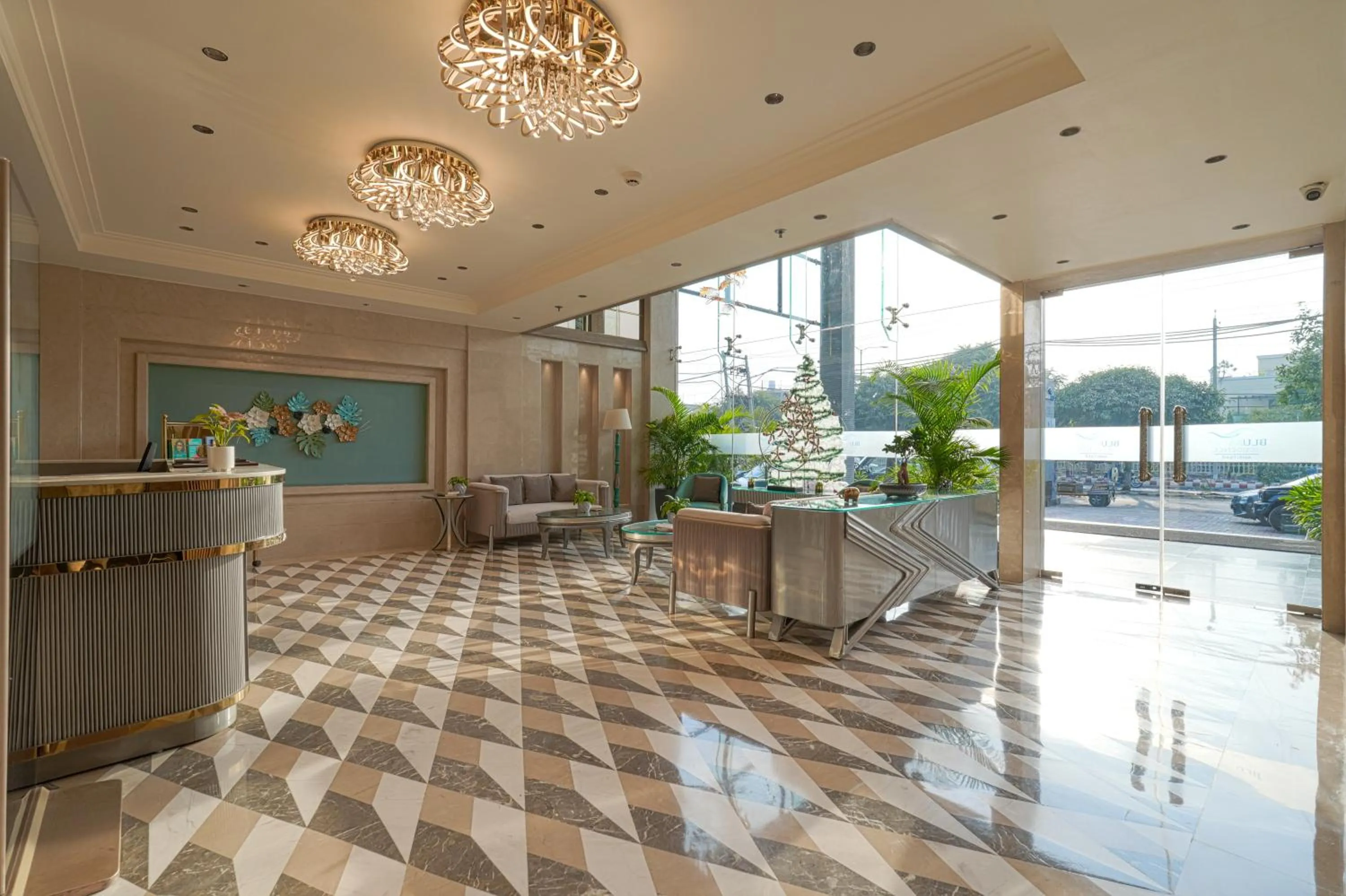 Living room in BluSalzz Residence Amritsar