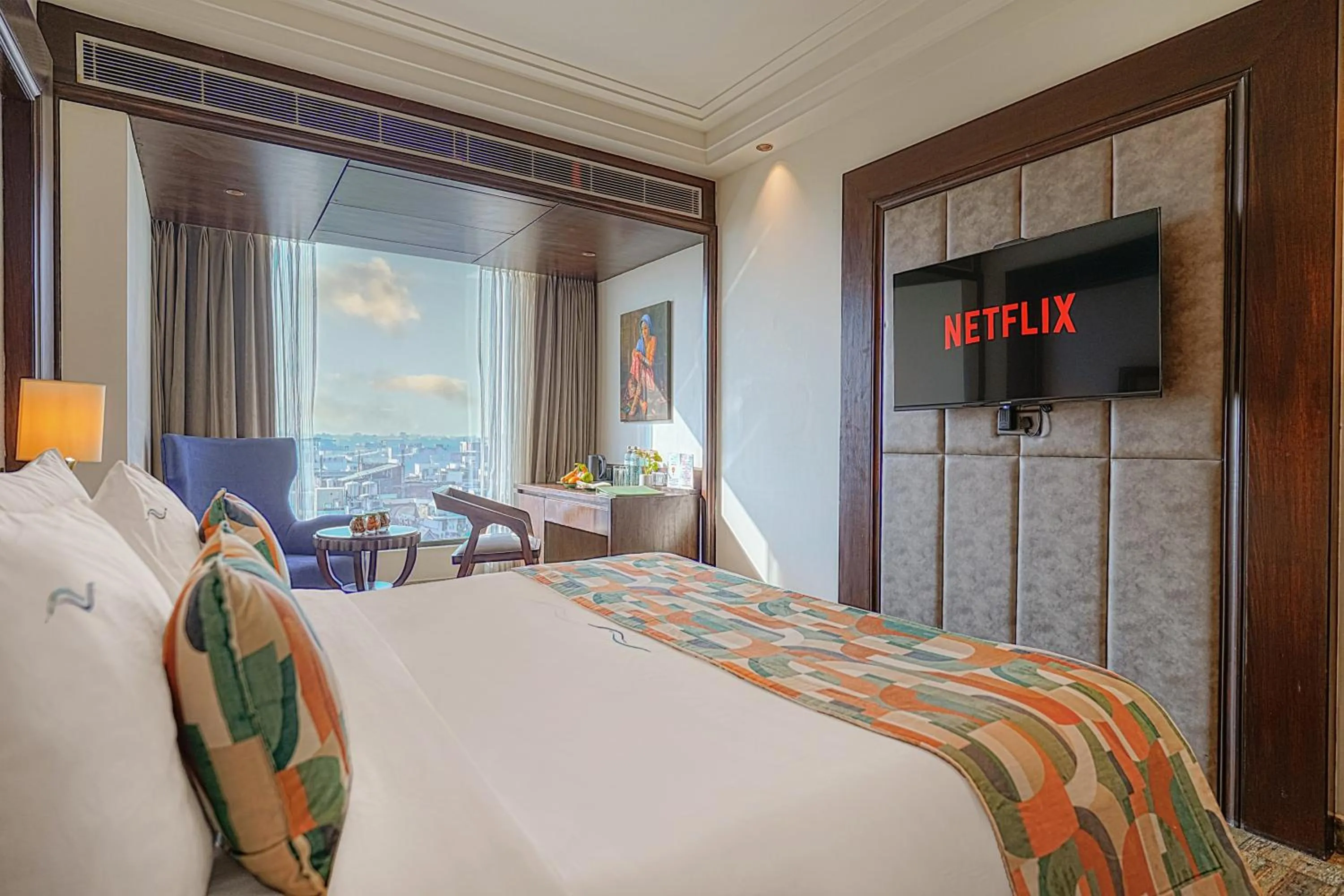 Bedroom, Bed in BluSalzz Residence Amritsar