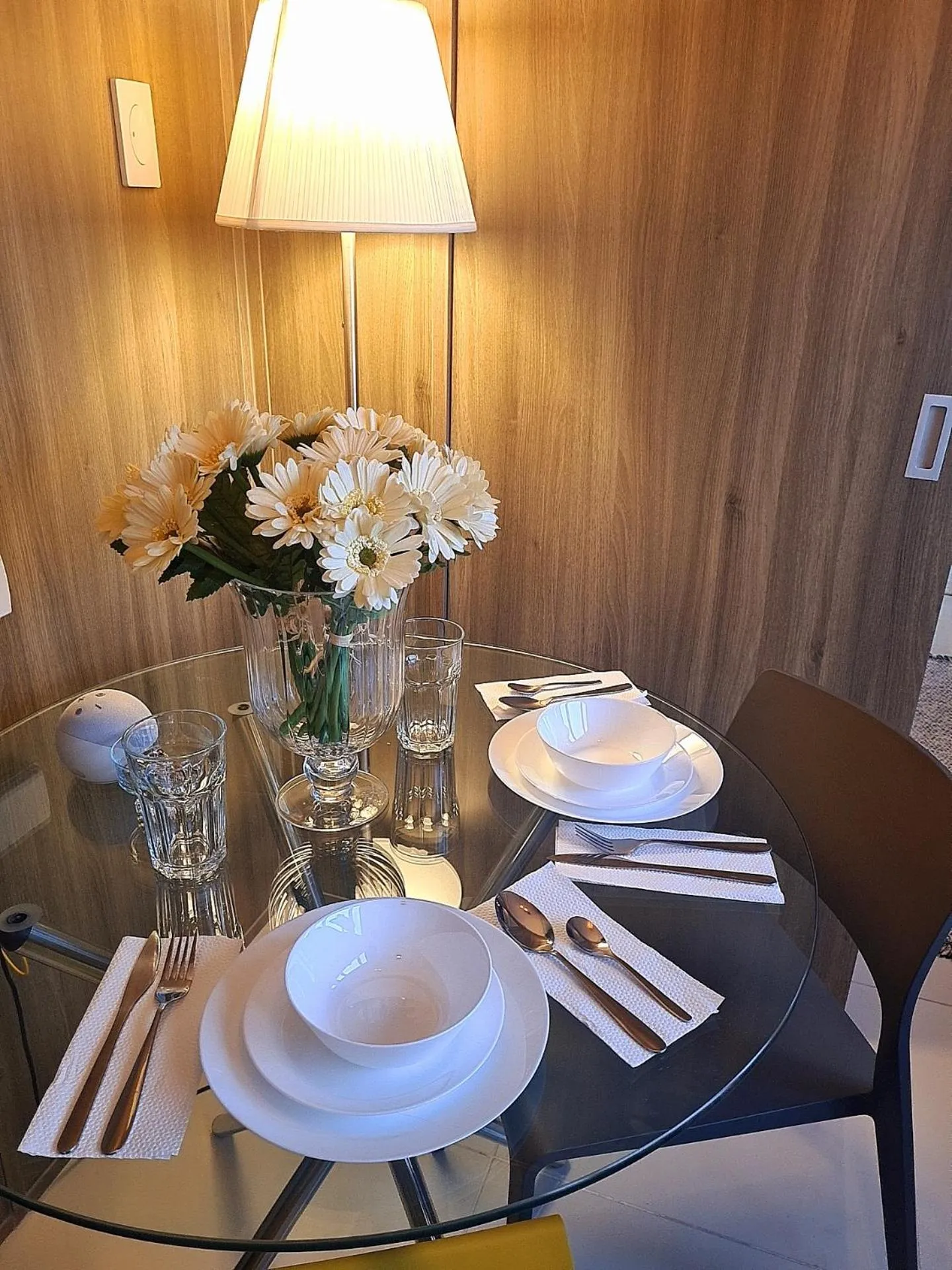 Dining area in Cozy Penthouse 2BR Suite w Balcony - Amazing Manila Bay View and City Skyline near MOA