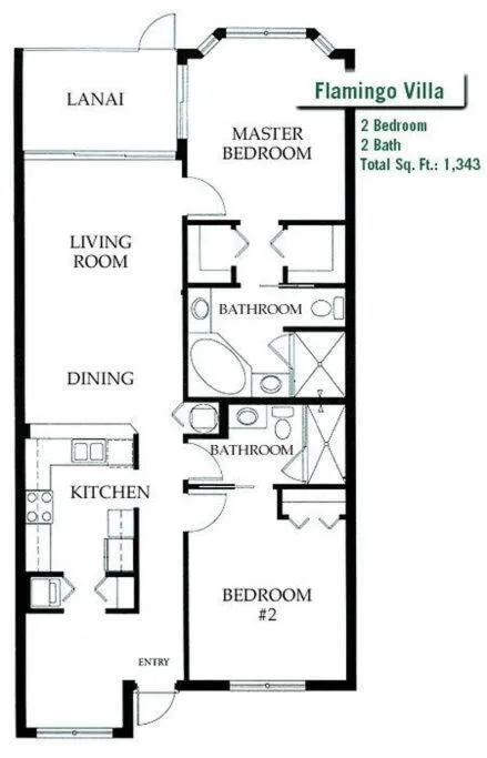 Floor plan in Serene Naples Retreat: Golf-Resort Pool-Tennis-Gym