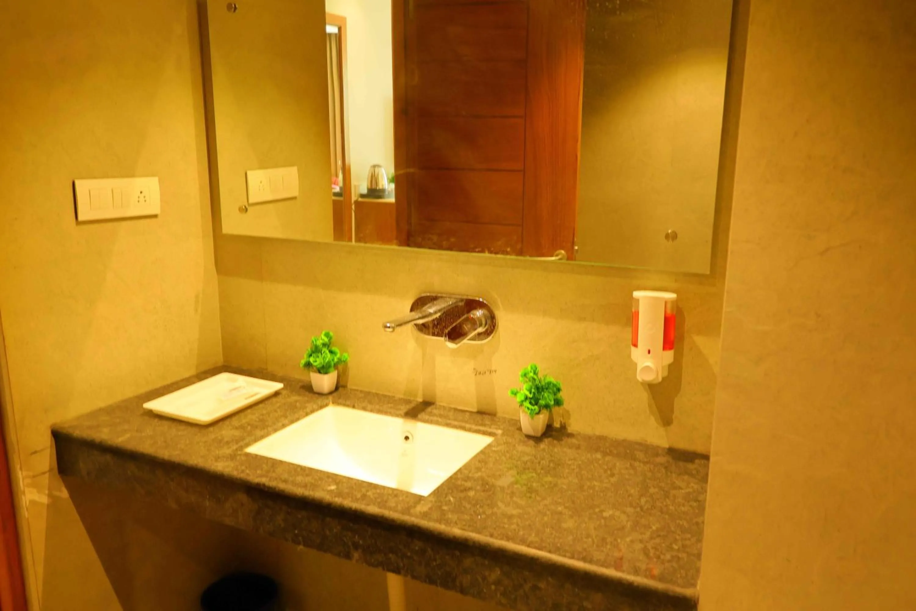Bathroom in Sa-Ba Manali Inn, Mall Road