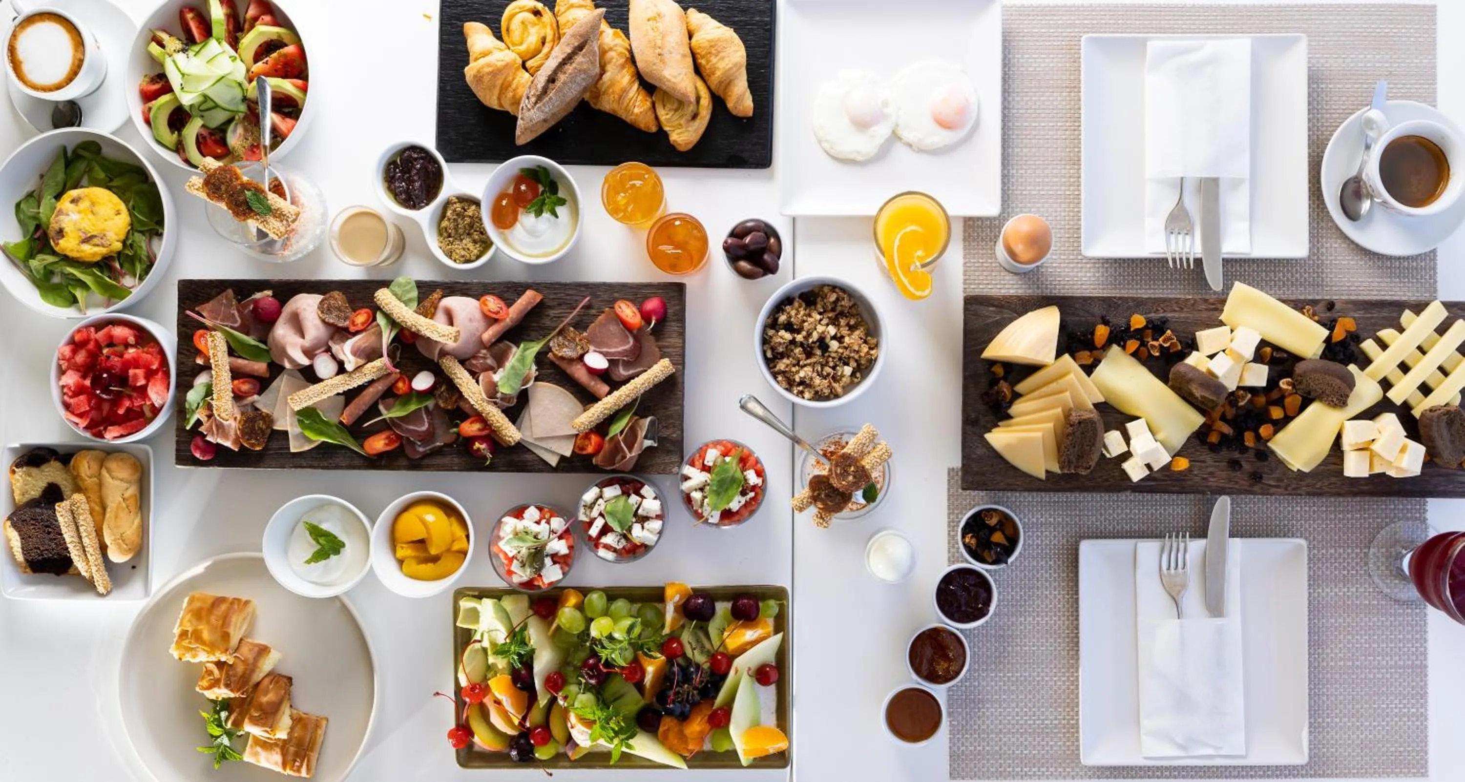 Buffet breakfast in Melina Bay Boutique Hotel