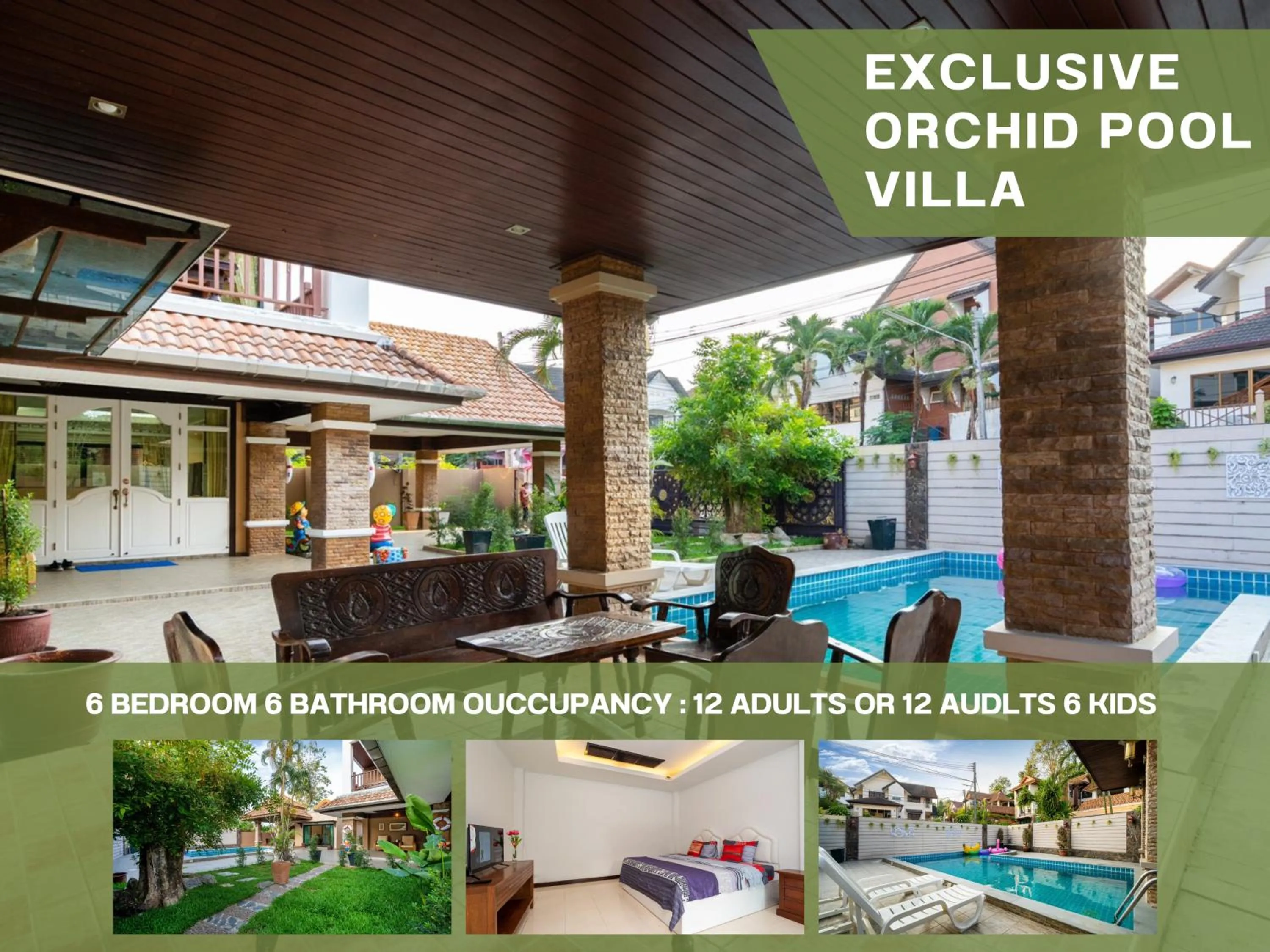 Swimming pool in Orchid Pool Villa Phuket - SHA Extra Plus & Warm pool