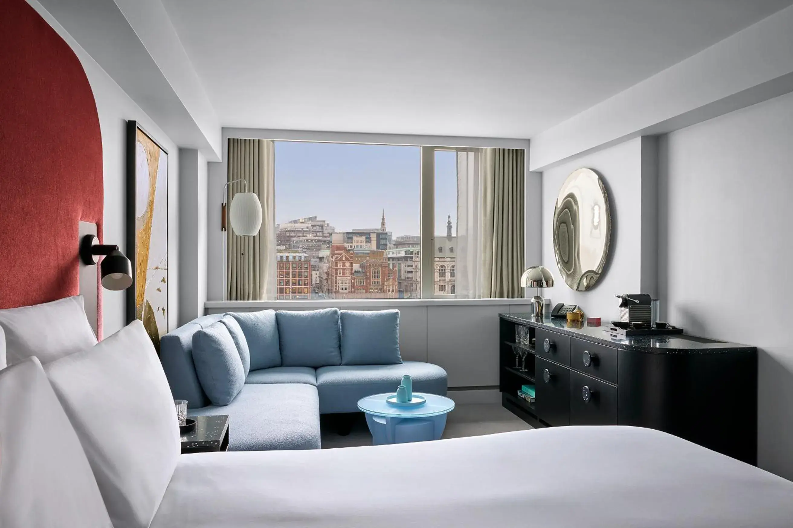 Bedroom, Bed in Sea Containers London Bedroom, Bed in Sea Containers London