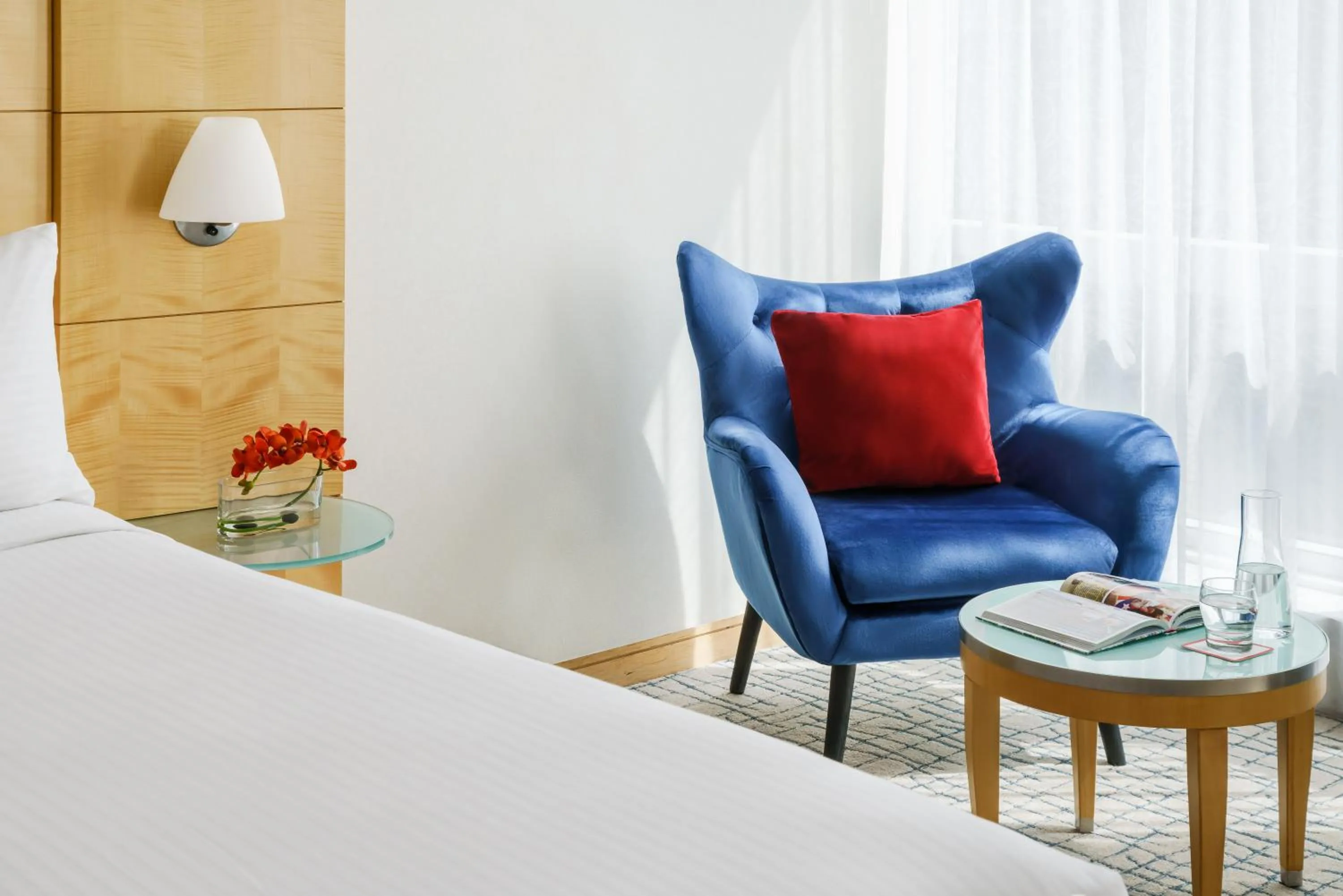 Seating area, Bed in Millennium Premier Hotel New York Times Square