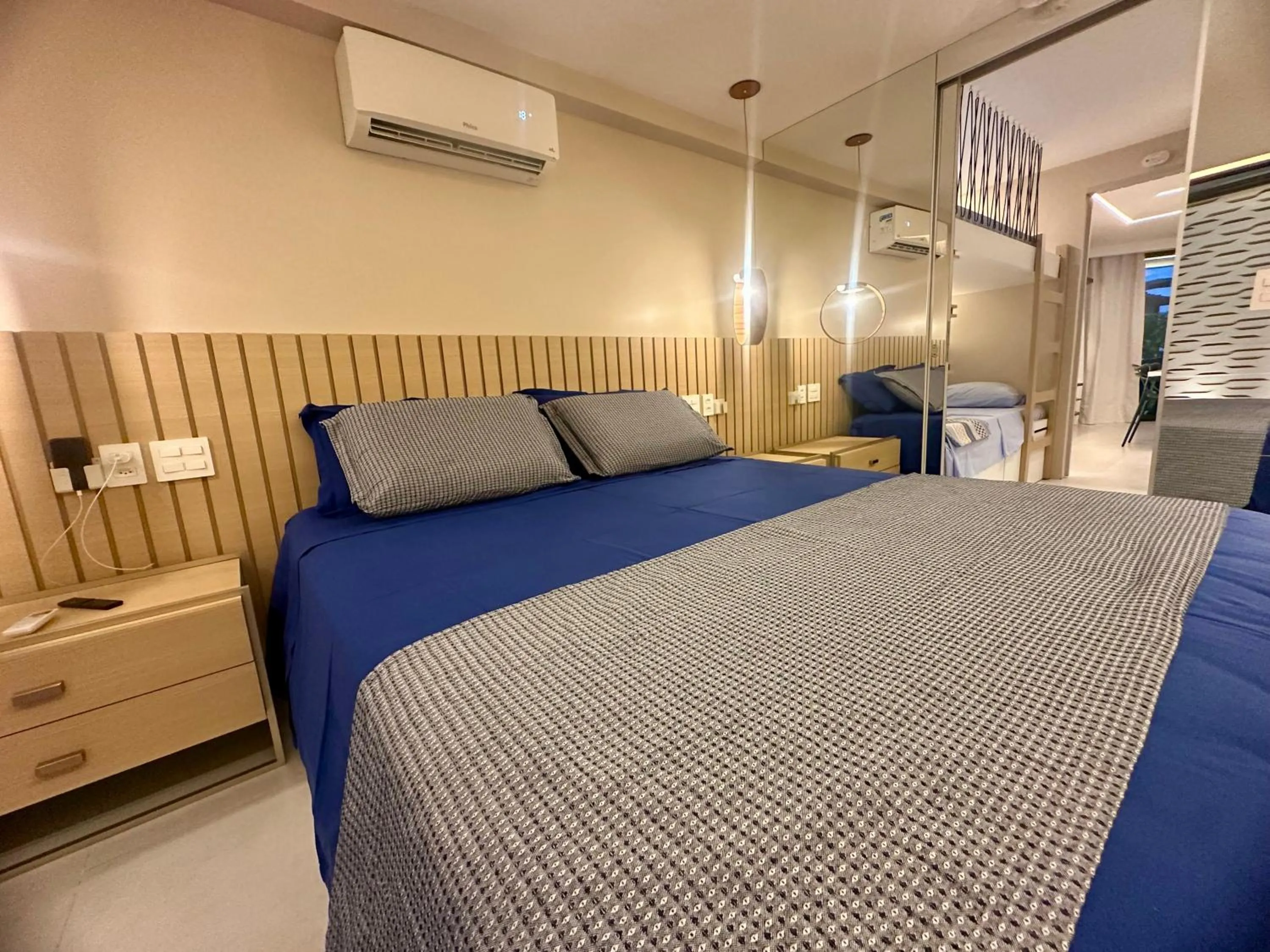 Bed in Flat Luxo - Pé na Areia - Maui Beach Residence