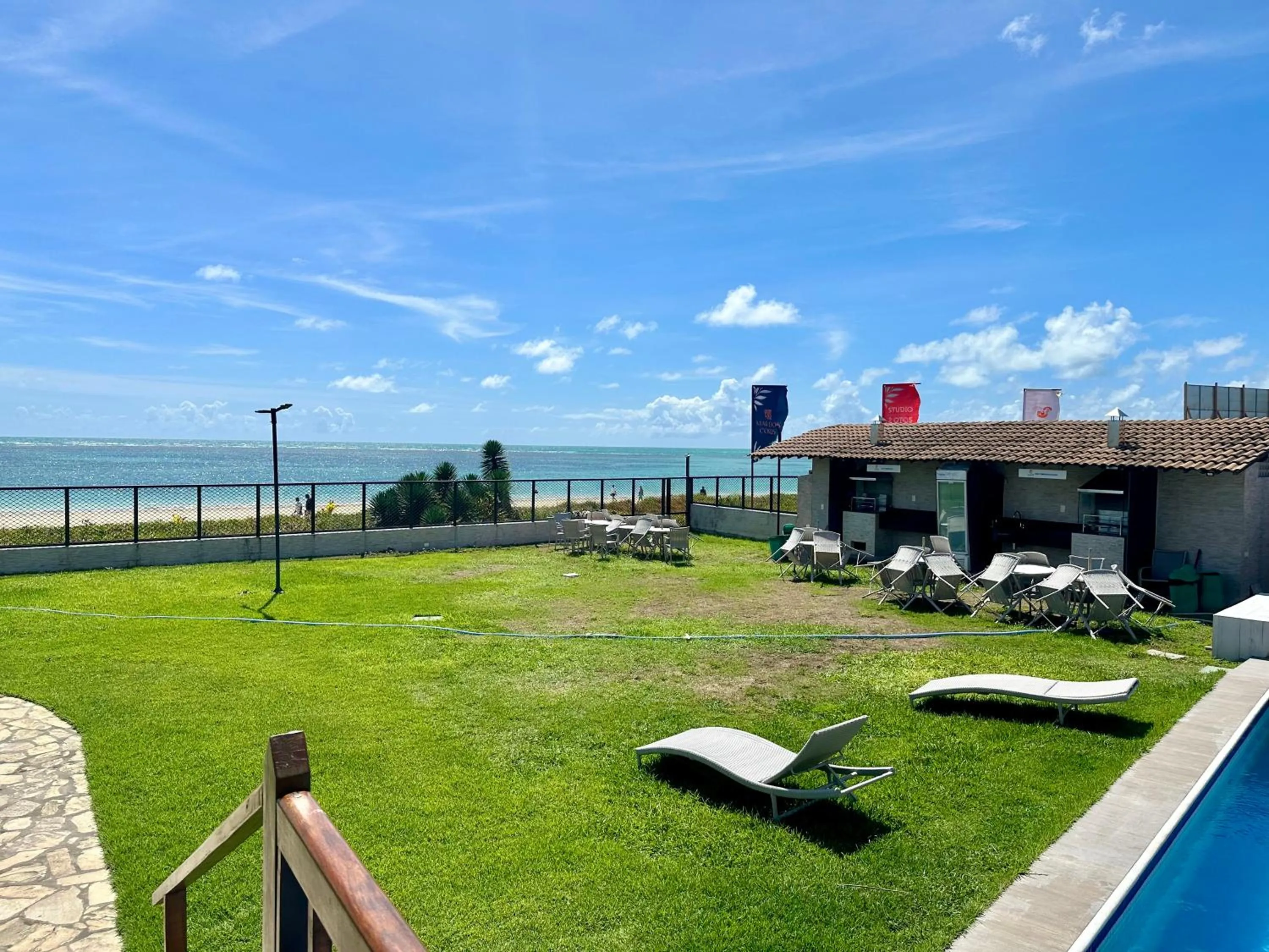 BBQ facilities in Flat Luxo - Pé na Areia - Maui Beach Residence