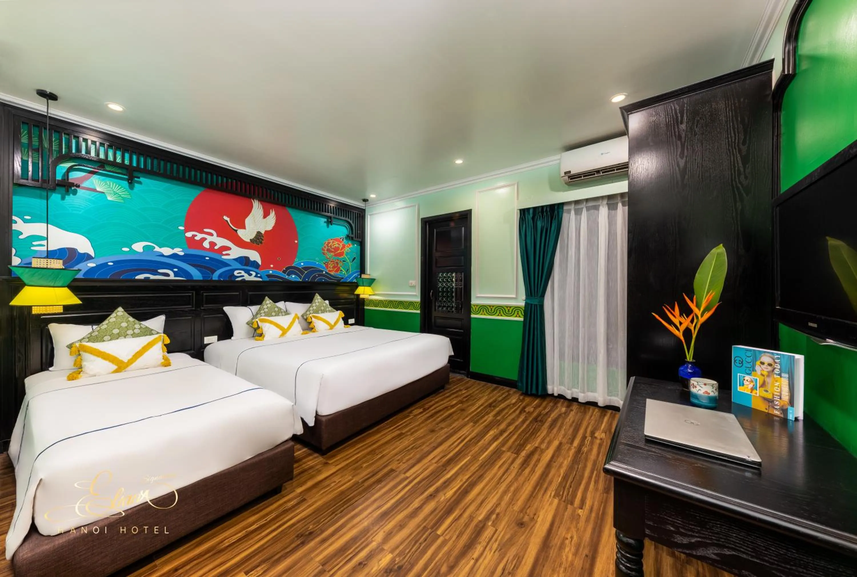 Bed in Eliana Signature Hanoi Hotel