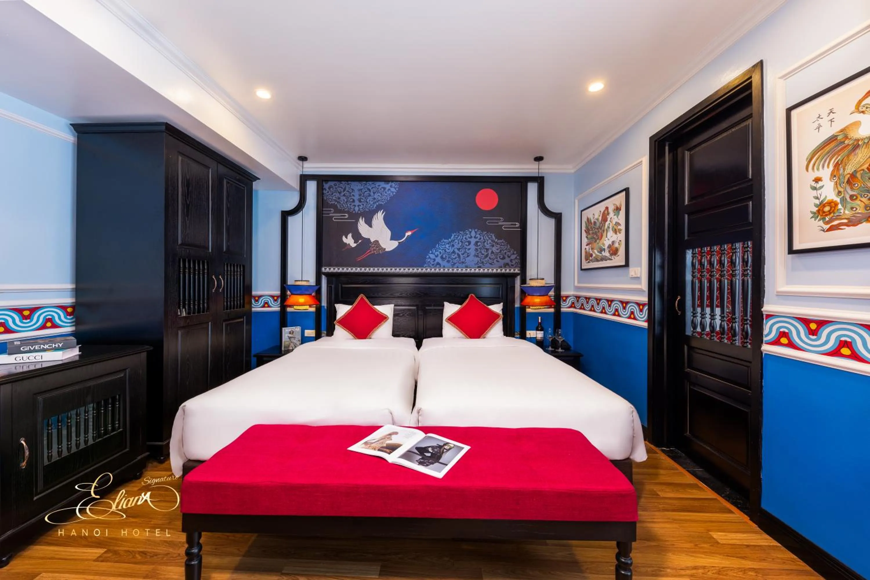 Bed in Eliana Signature Hanoi Hotel