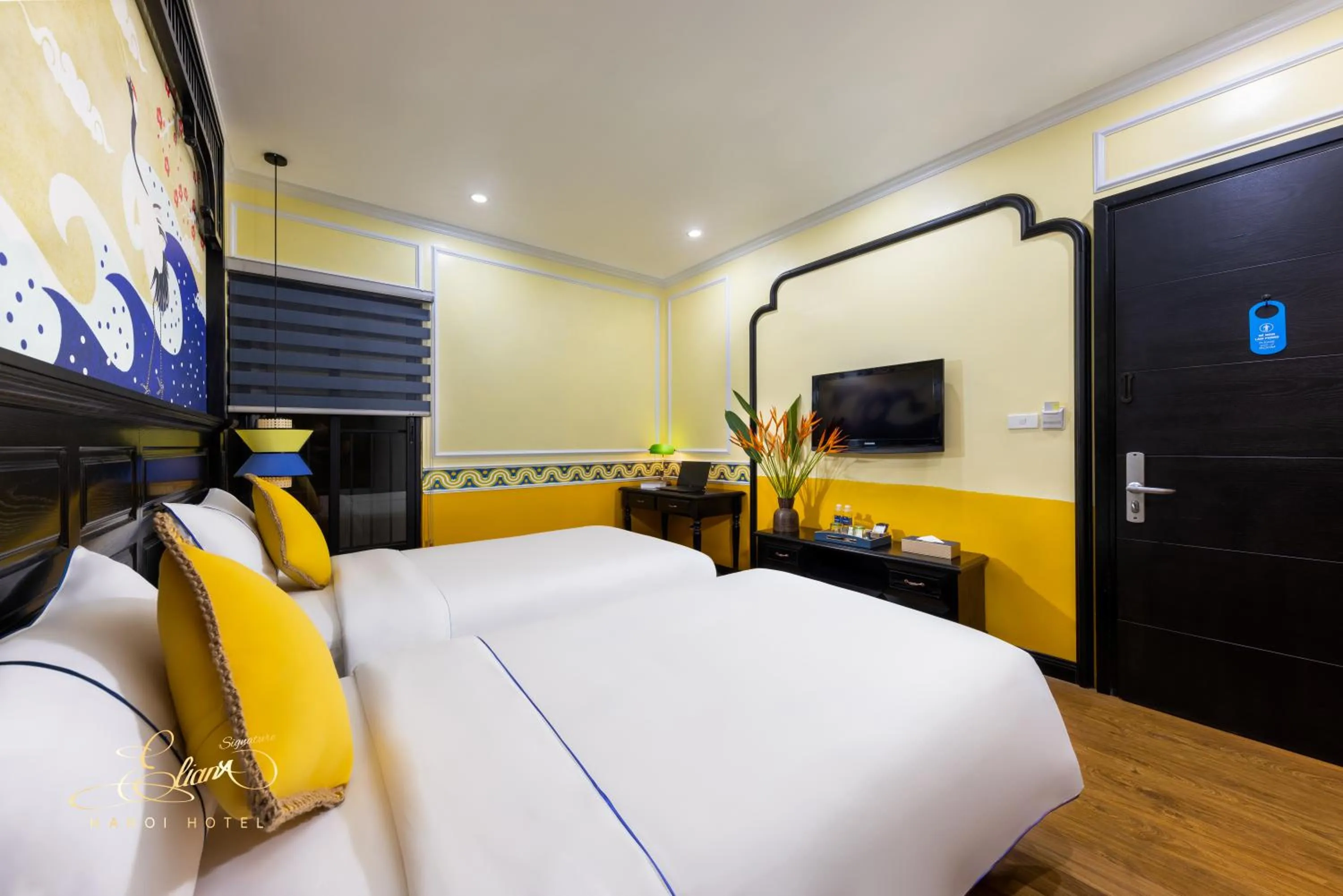 Communal lounge/ TV room, Bed in Eliana Signature Hanoi Hotel