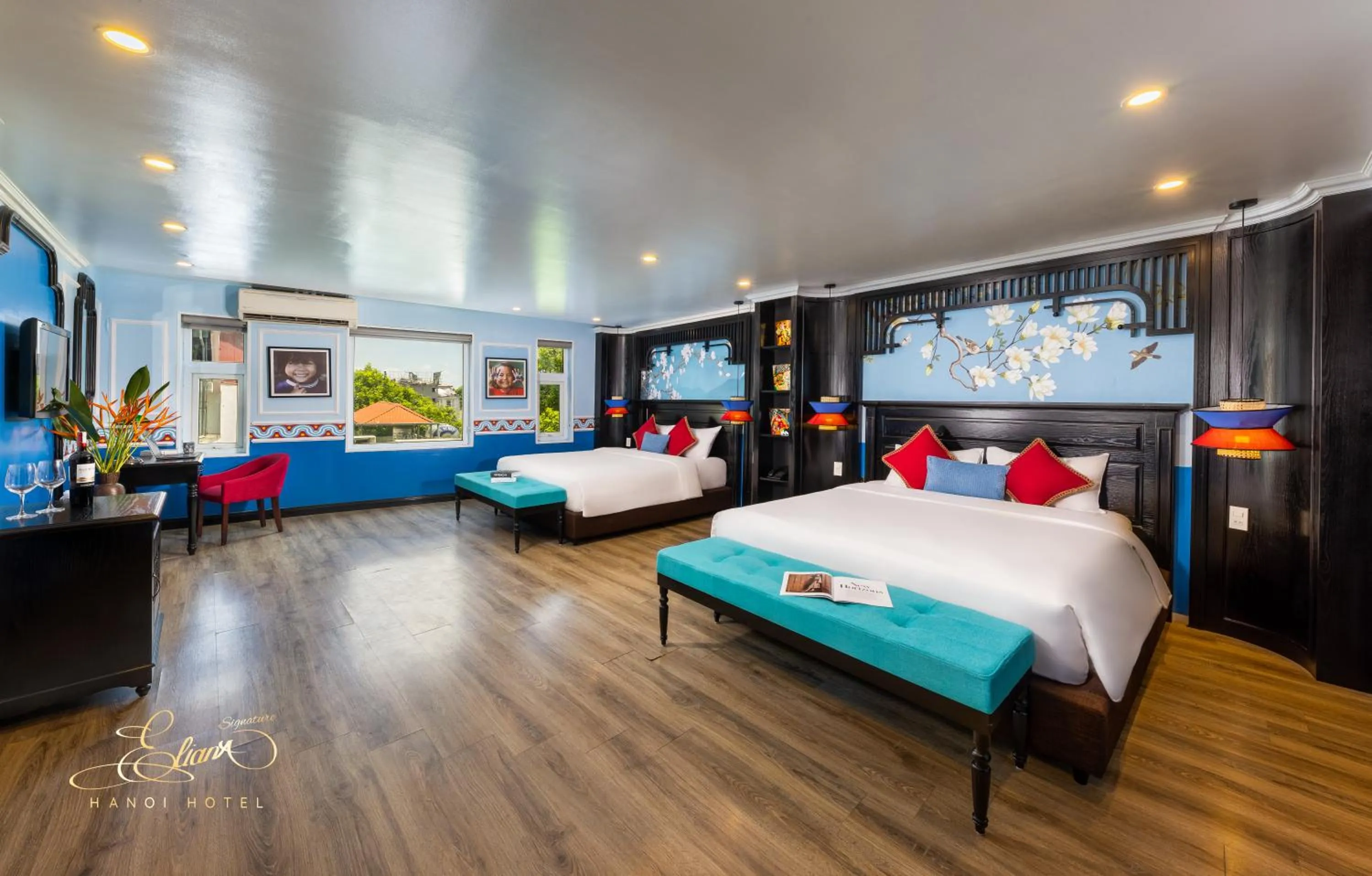 Bed in Eliana Signature Hanoi Hotel