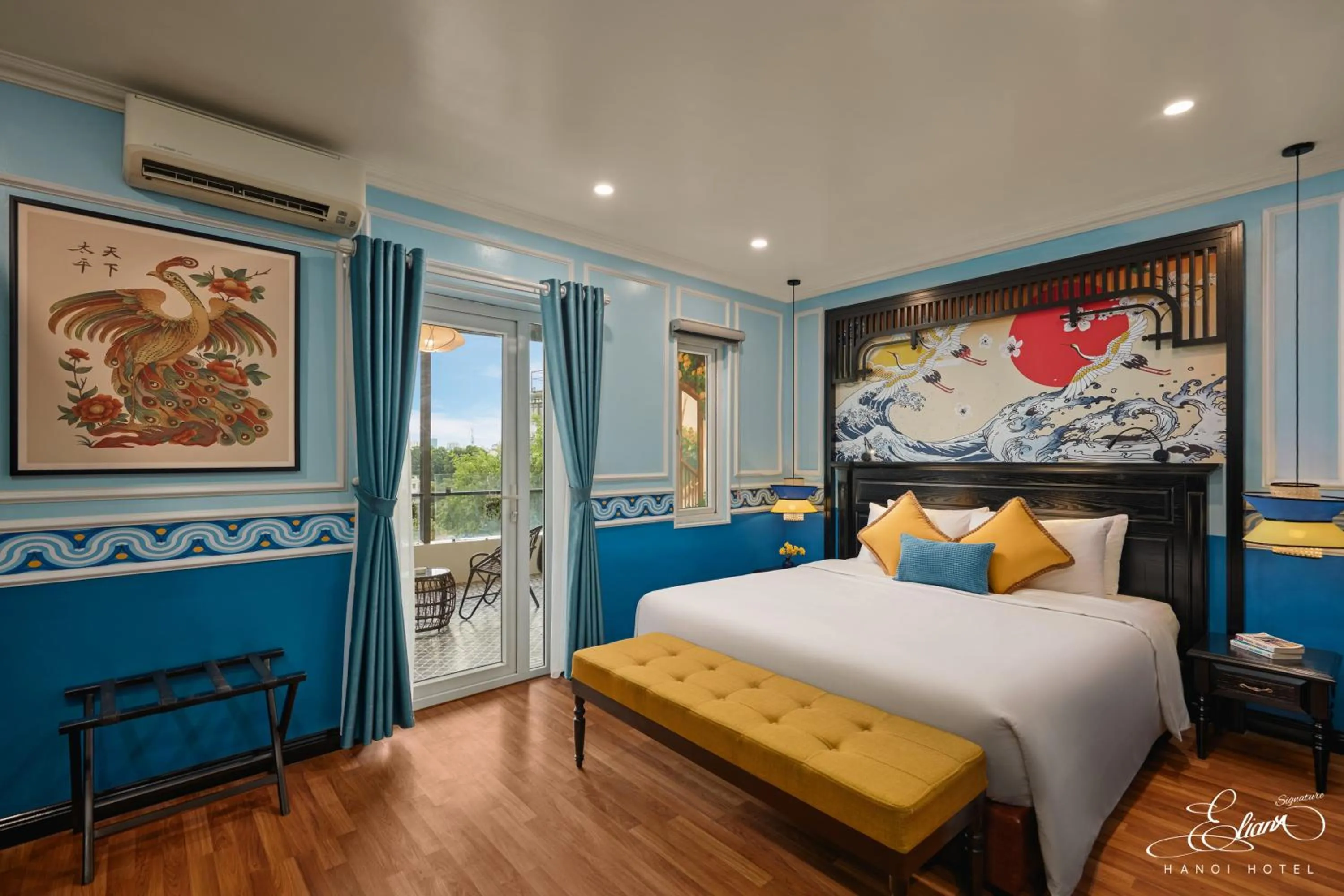 Bed in Eliana Signature Hanoi Hotel