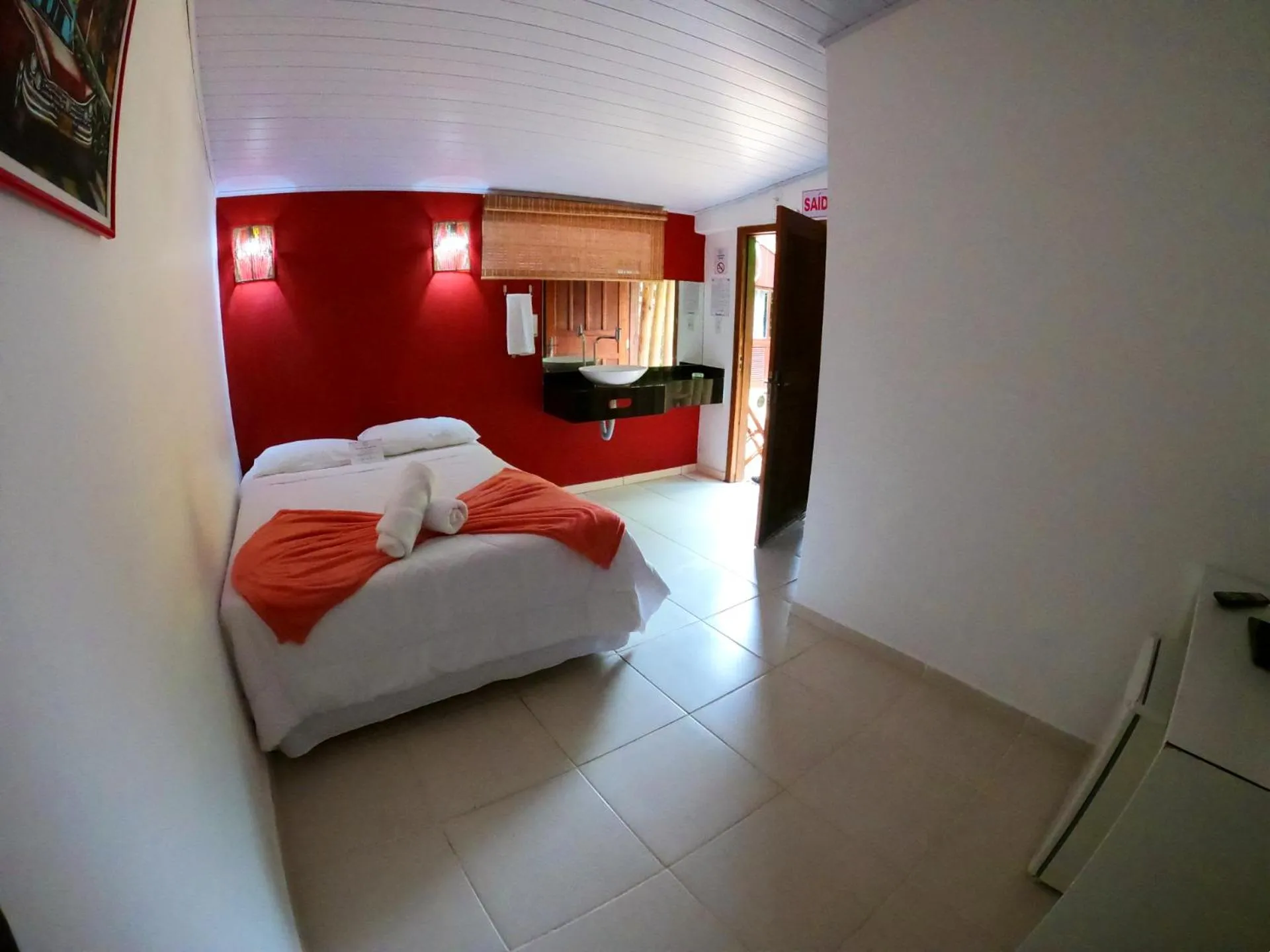 Bed in Hotel Pé na Areia