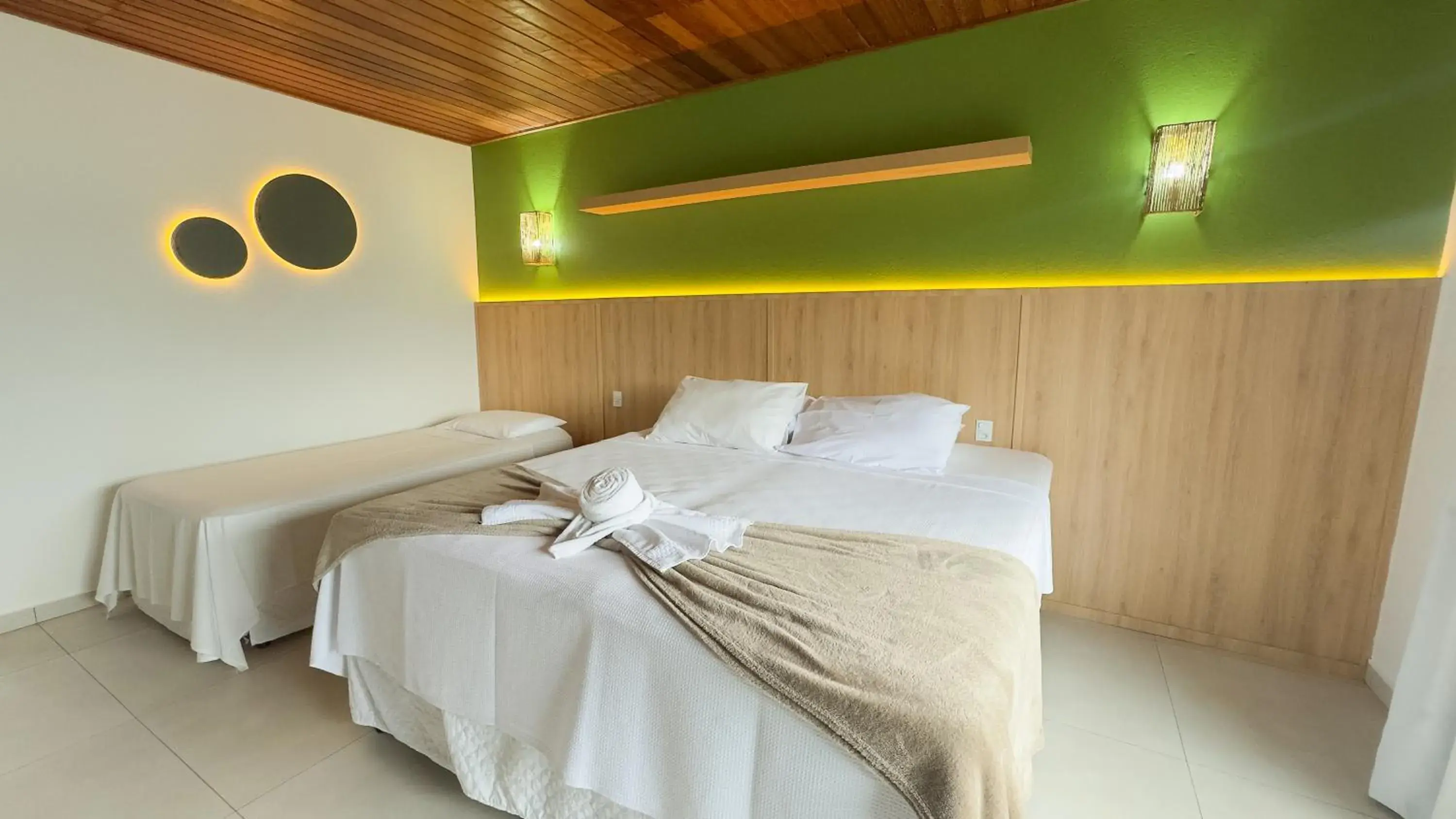 Bed in Hotel Pé na Areia Bed in Hotel Pé na Areia