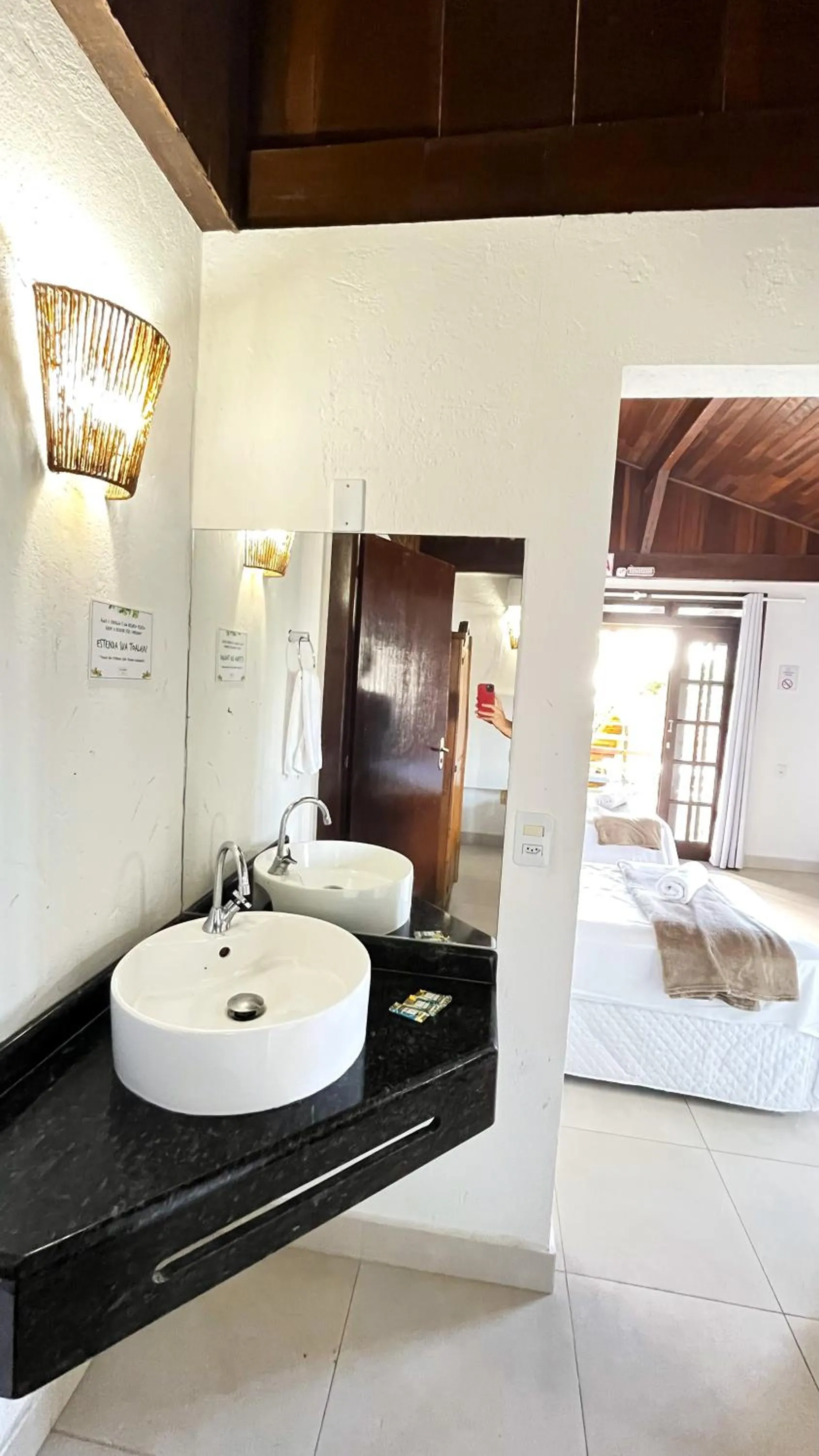 Bed in Hotel Pé na Areia