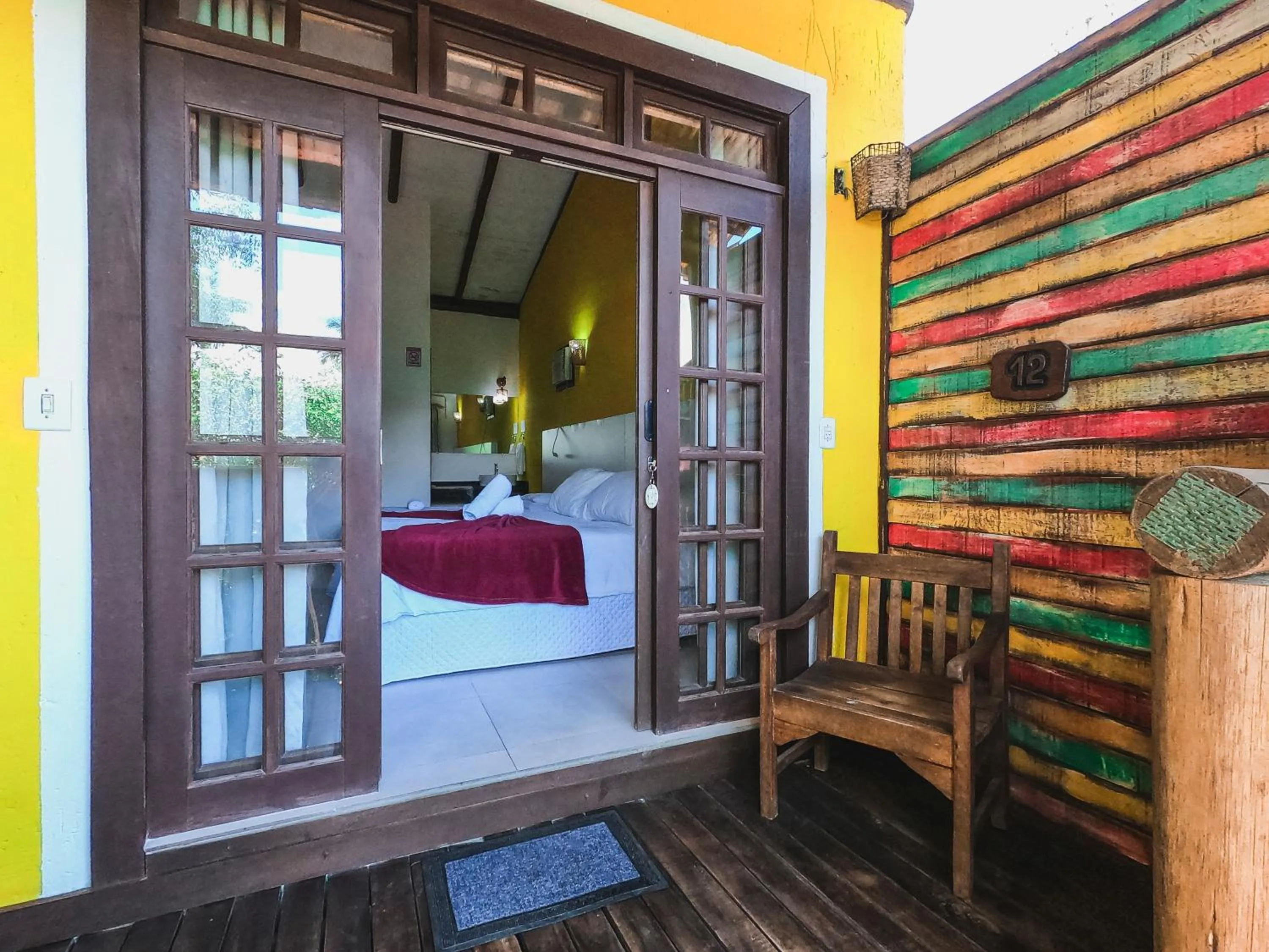 Bed in Hotel Pé na Areia