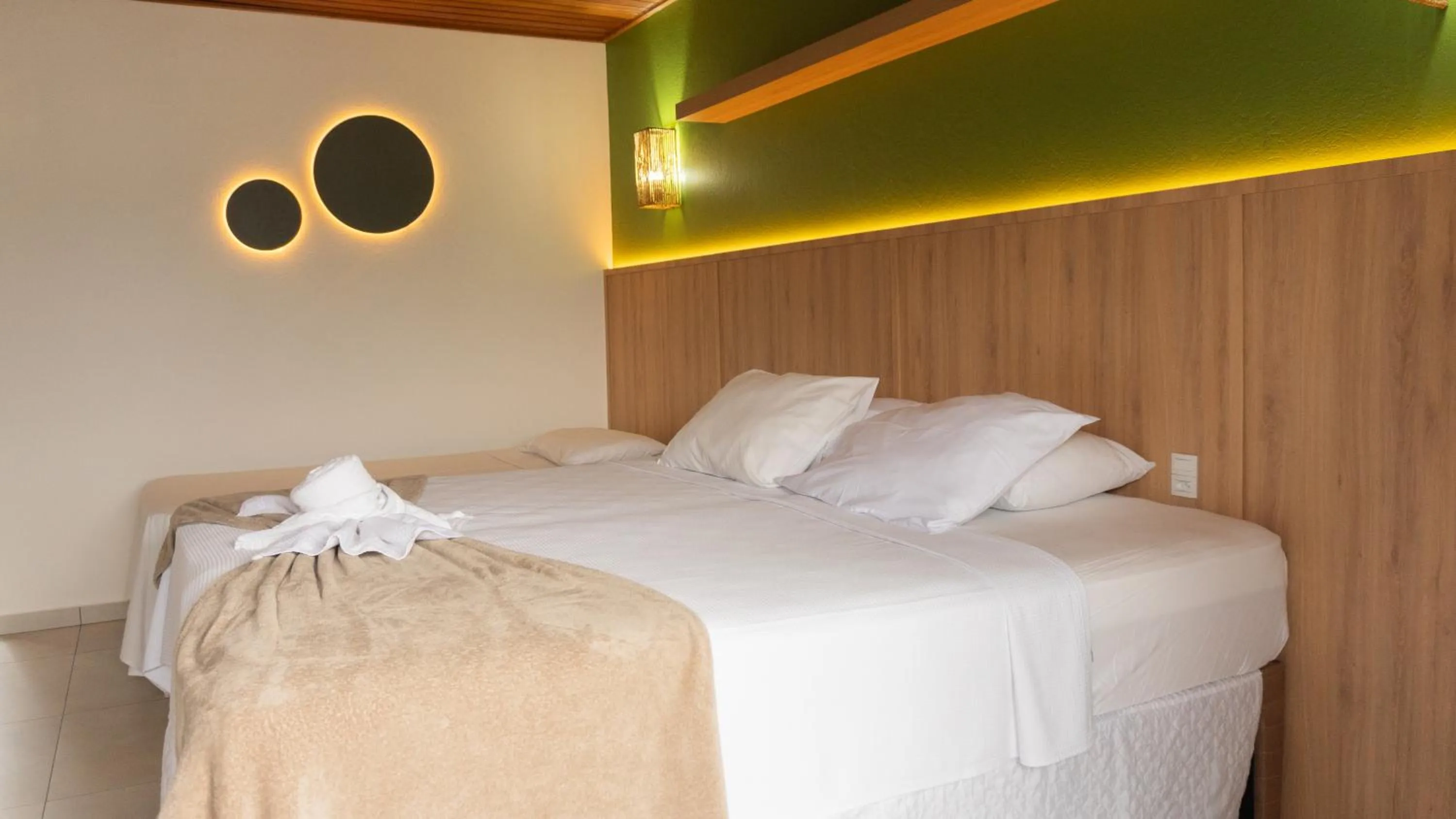 Bed in Hotel Pé na Areia