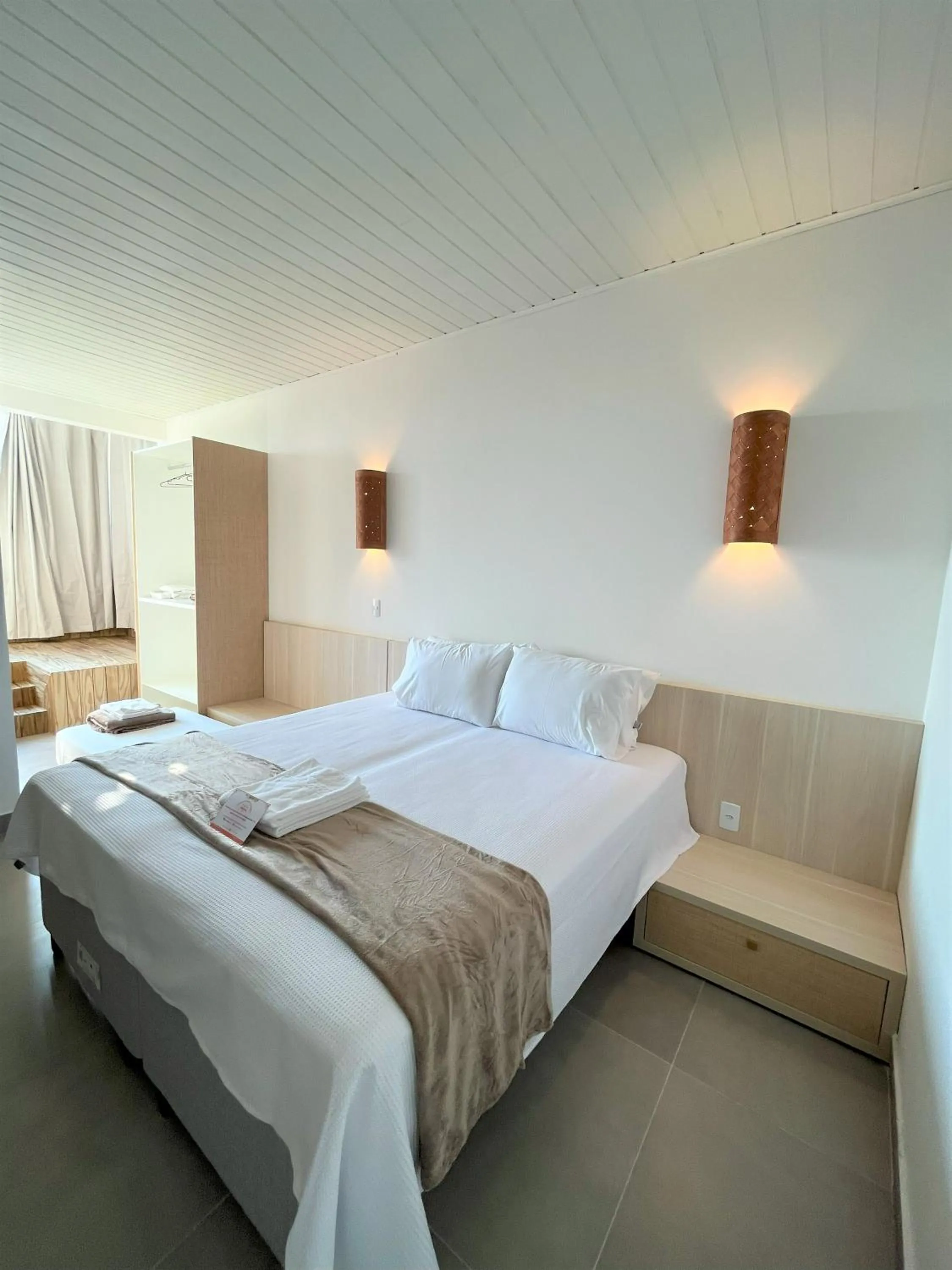 Bed in Hotel Pé na Areia