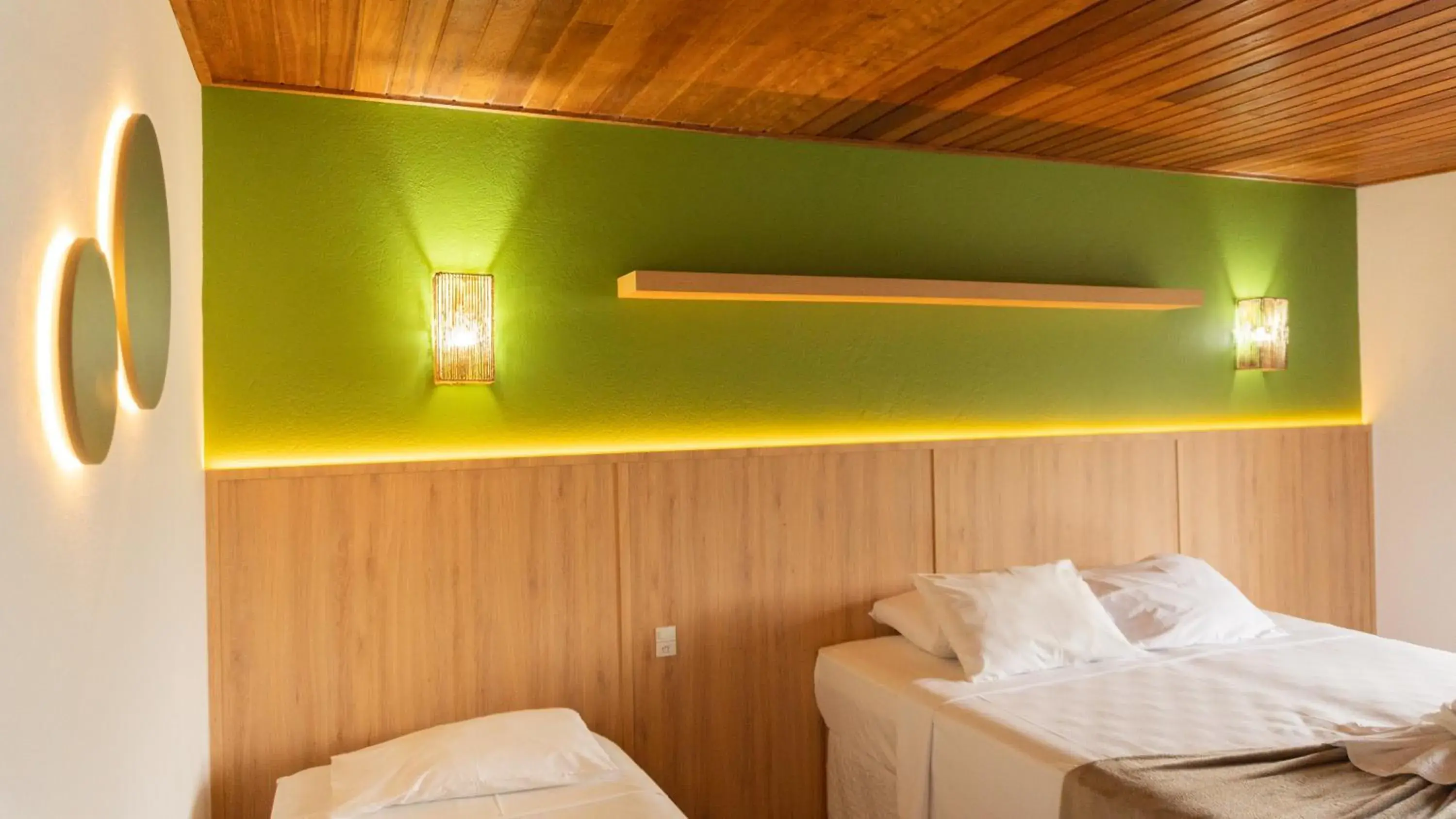 Bed in Hotel Pé na Areia Bed in Hotel Pé na Areia