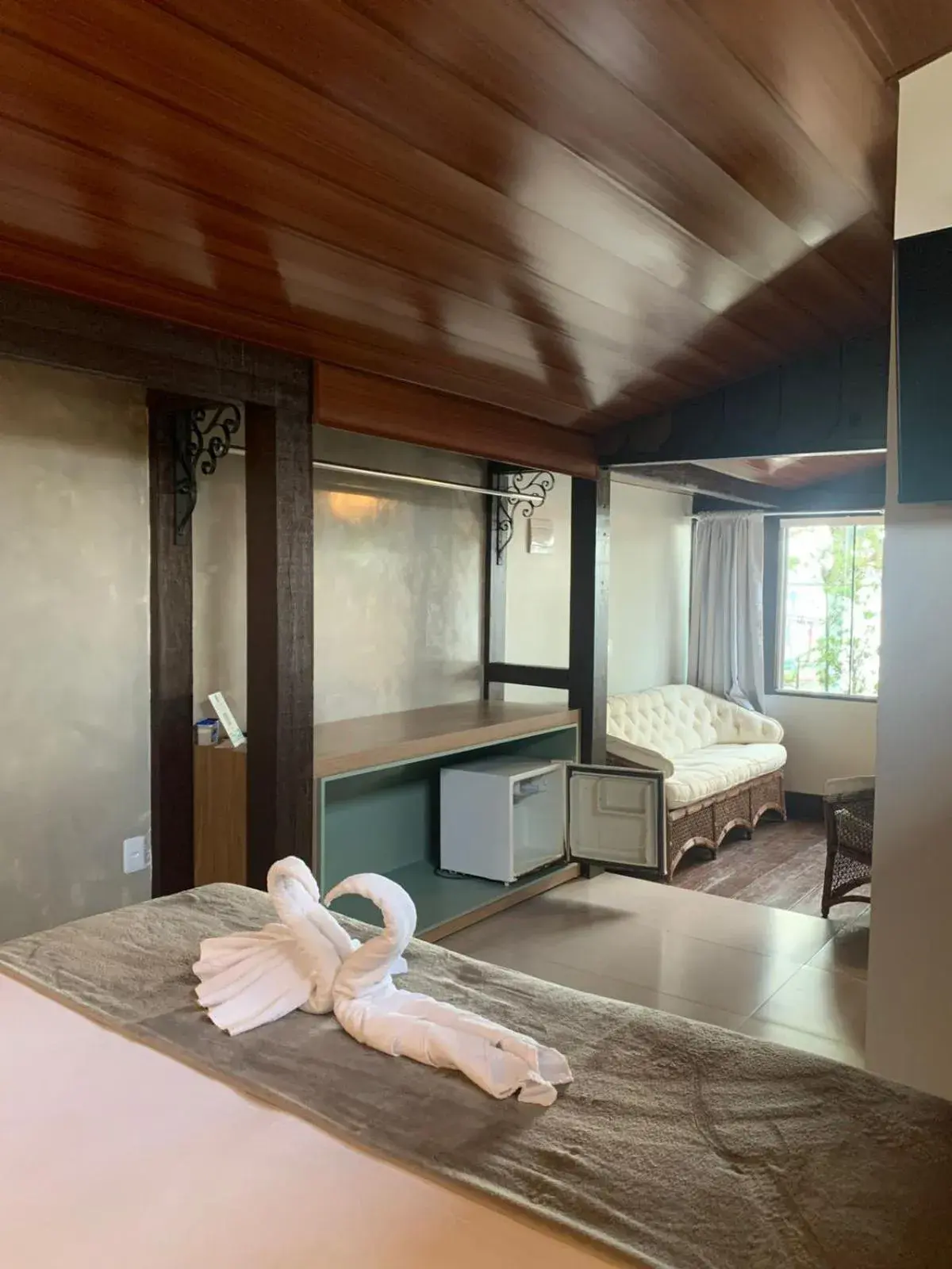 Bed in Hotel Pé na Areia Bed in Hotel Pé na Areia