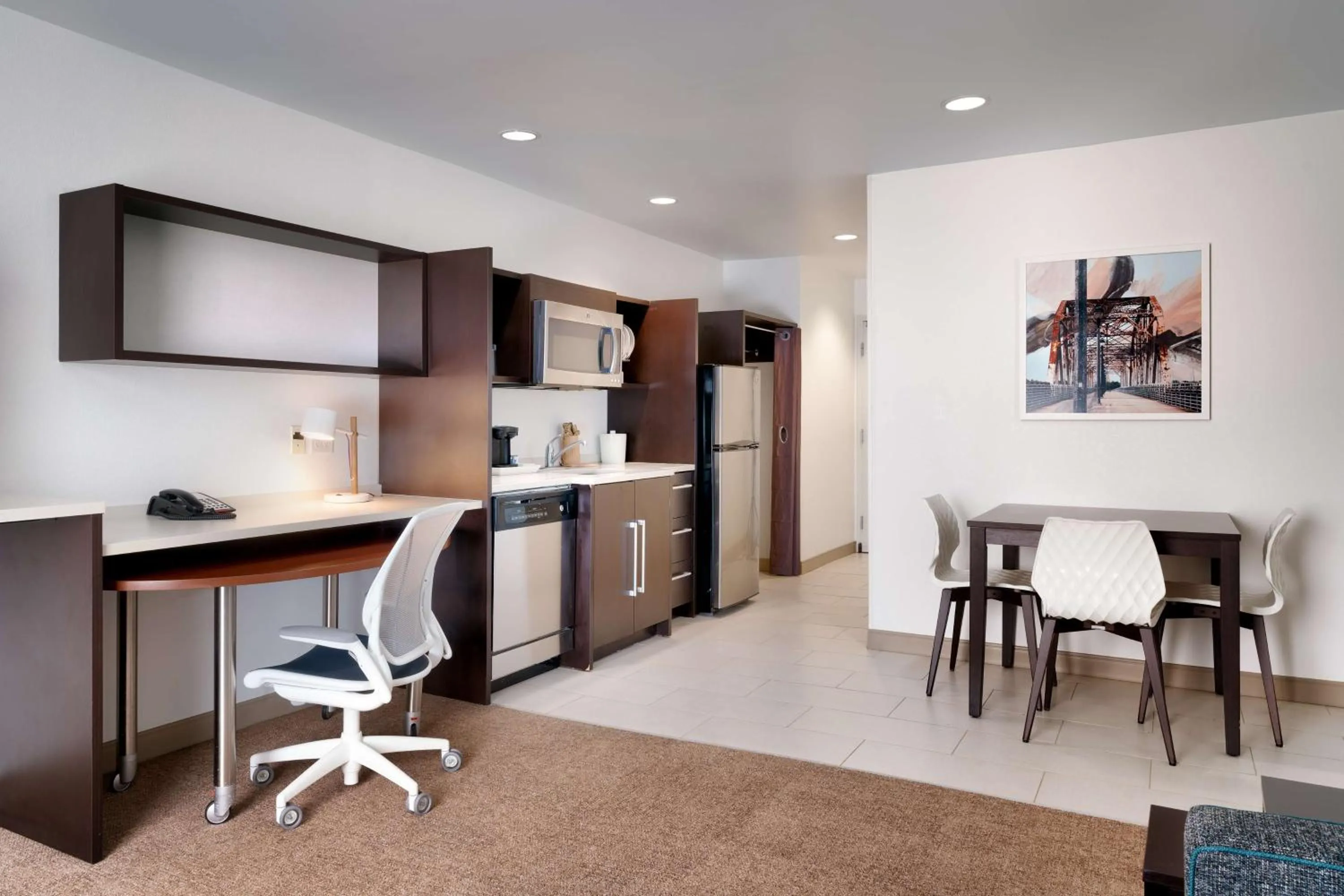 Kitchen or kitchenette in Home2 Suites by Hilton Houston Katy