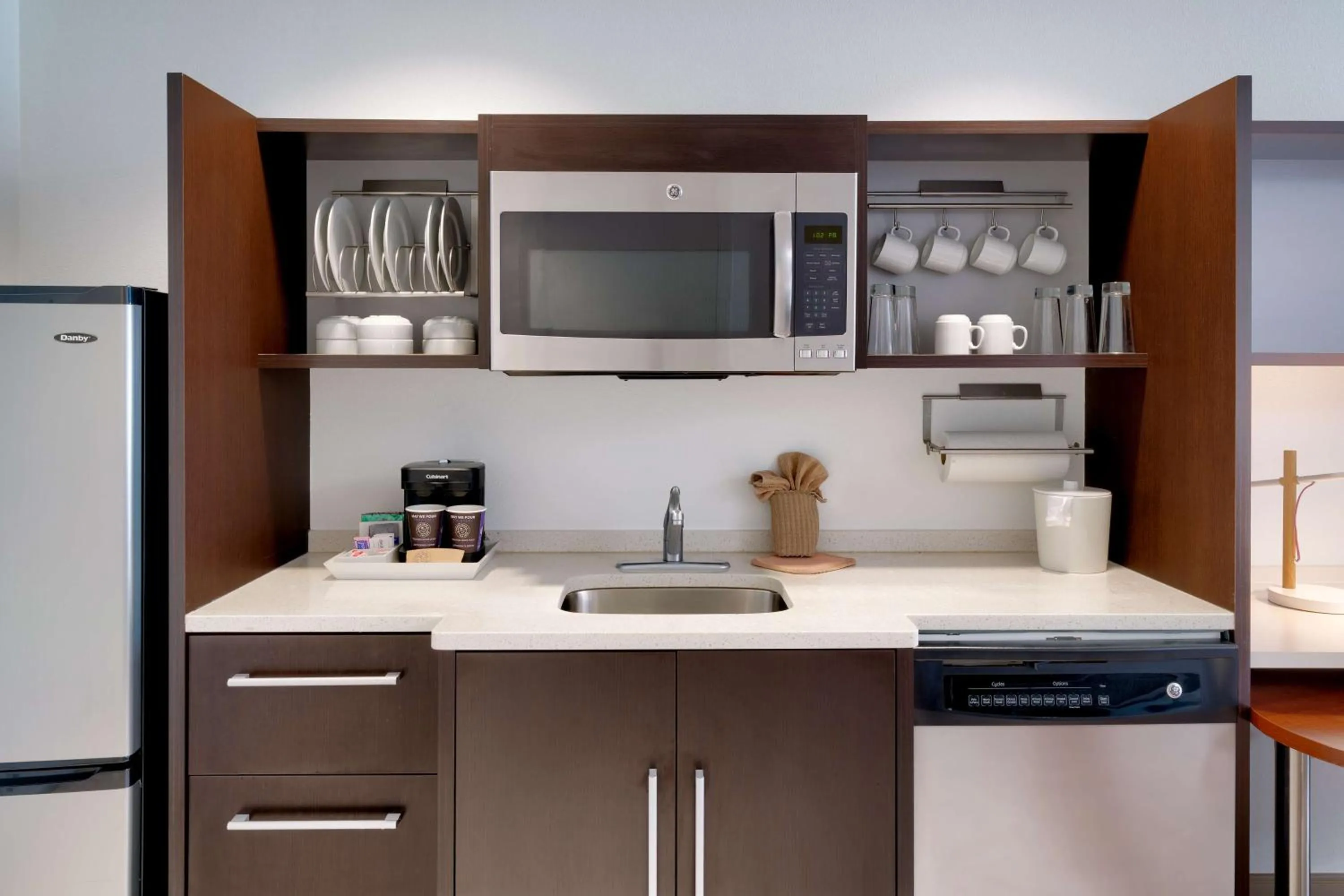 Kitchen or kitchenette in Home2 Suites by Hilton Houston Katy