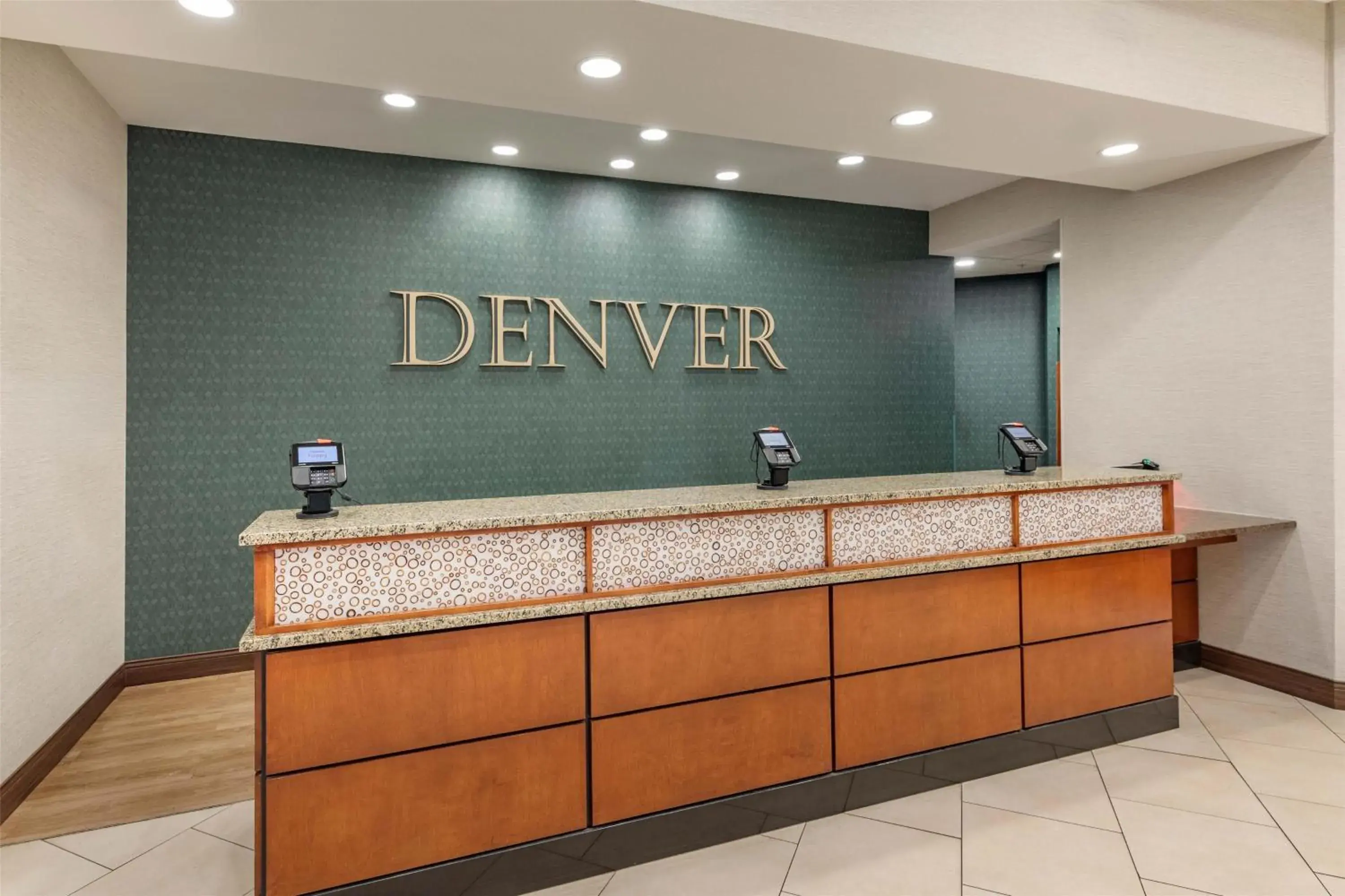Lobby or reception in Drury Plaza Hotel Denver Central Park Lobby or reception in Drury Plaza Hotel Denver Central Park