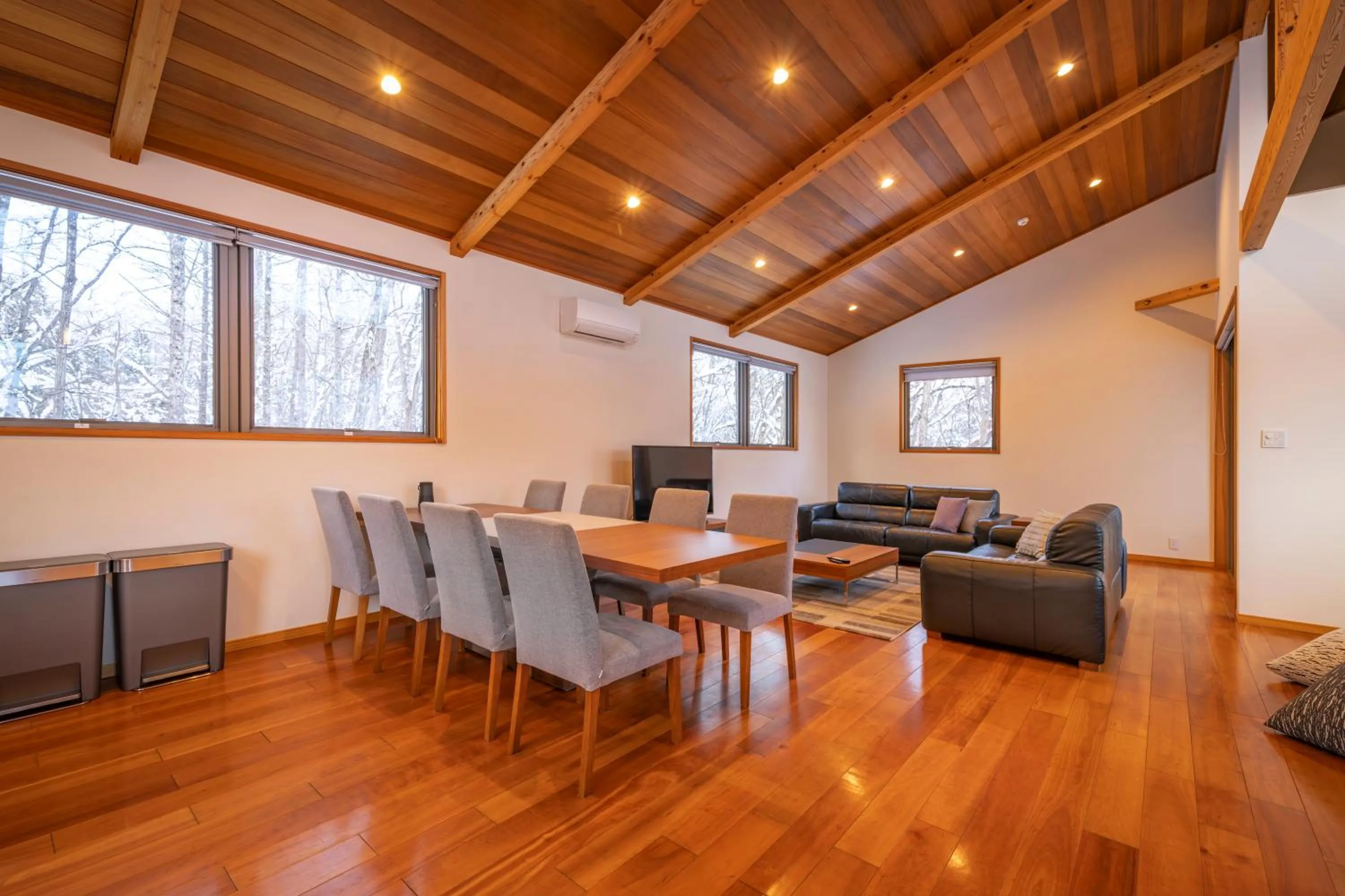 Living room in Bluebird Chalets by The Hakuba Collection