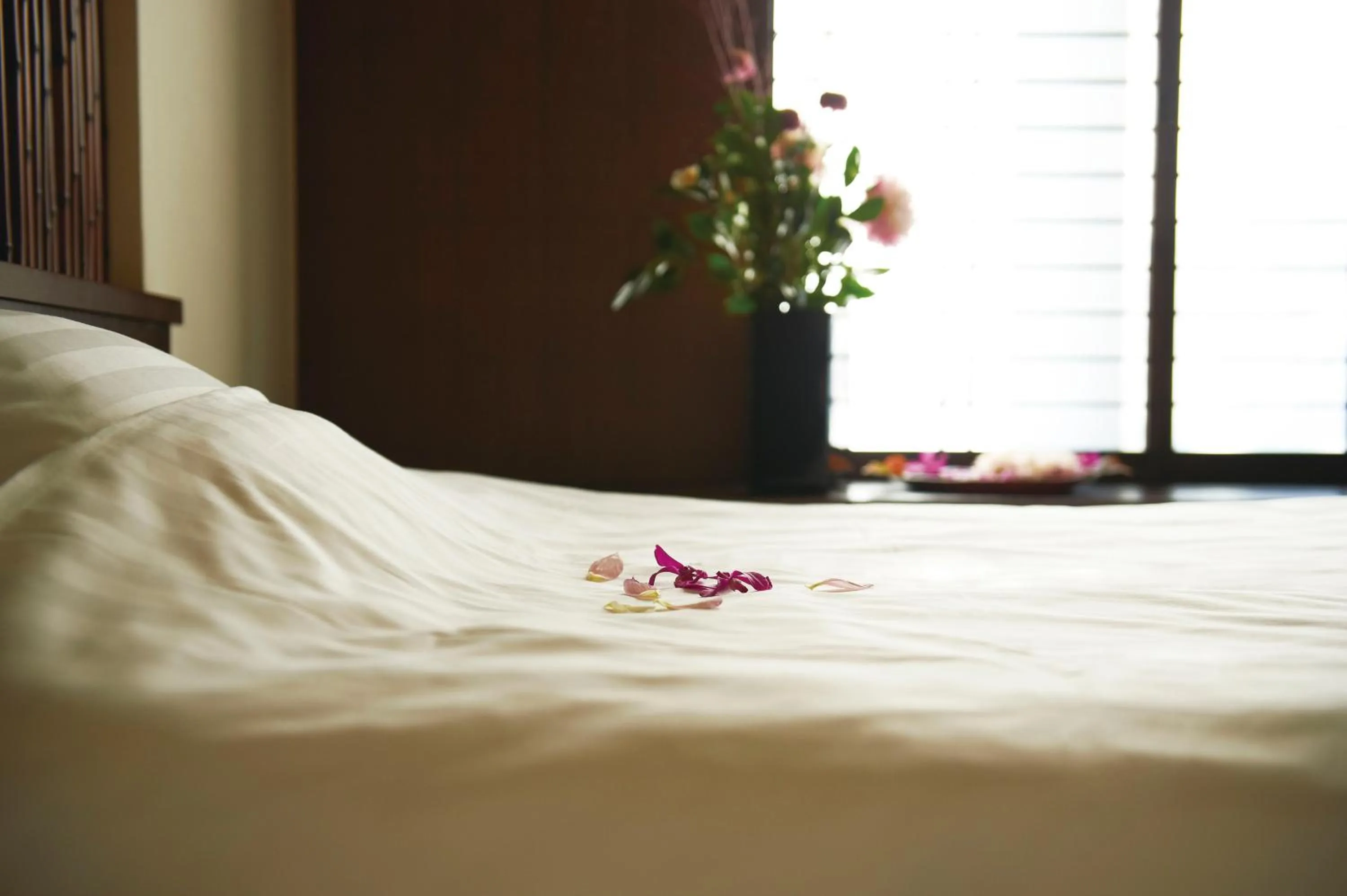 Bed in Hotel Yumeshizuku