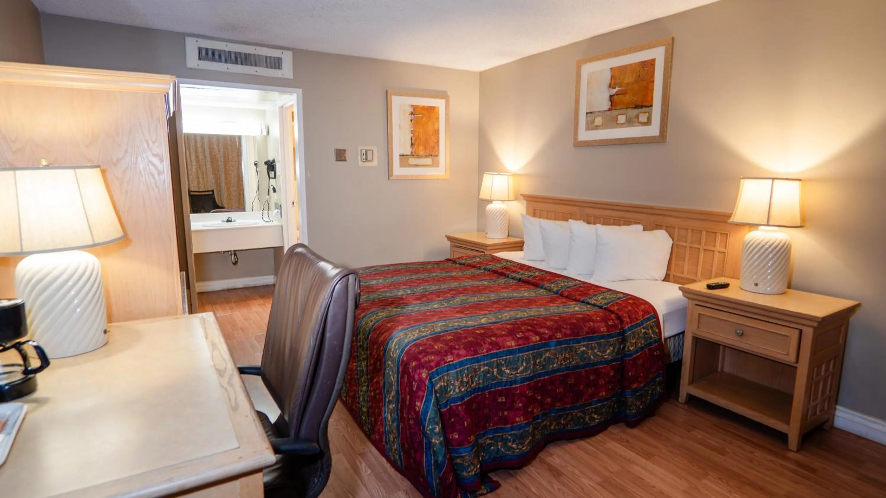 Bed in Motel 6 Victorville, CA - Civic Center - Route 66