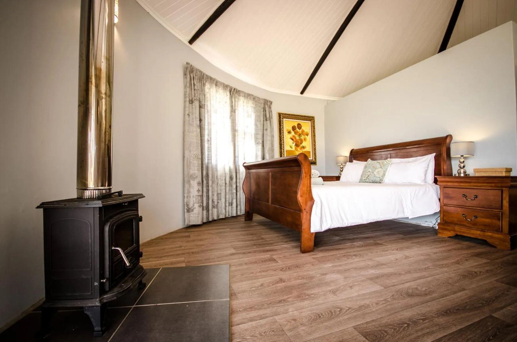 Bed in Reflections Guest Farm