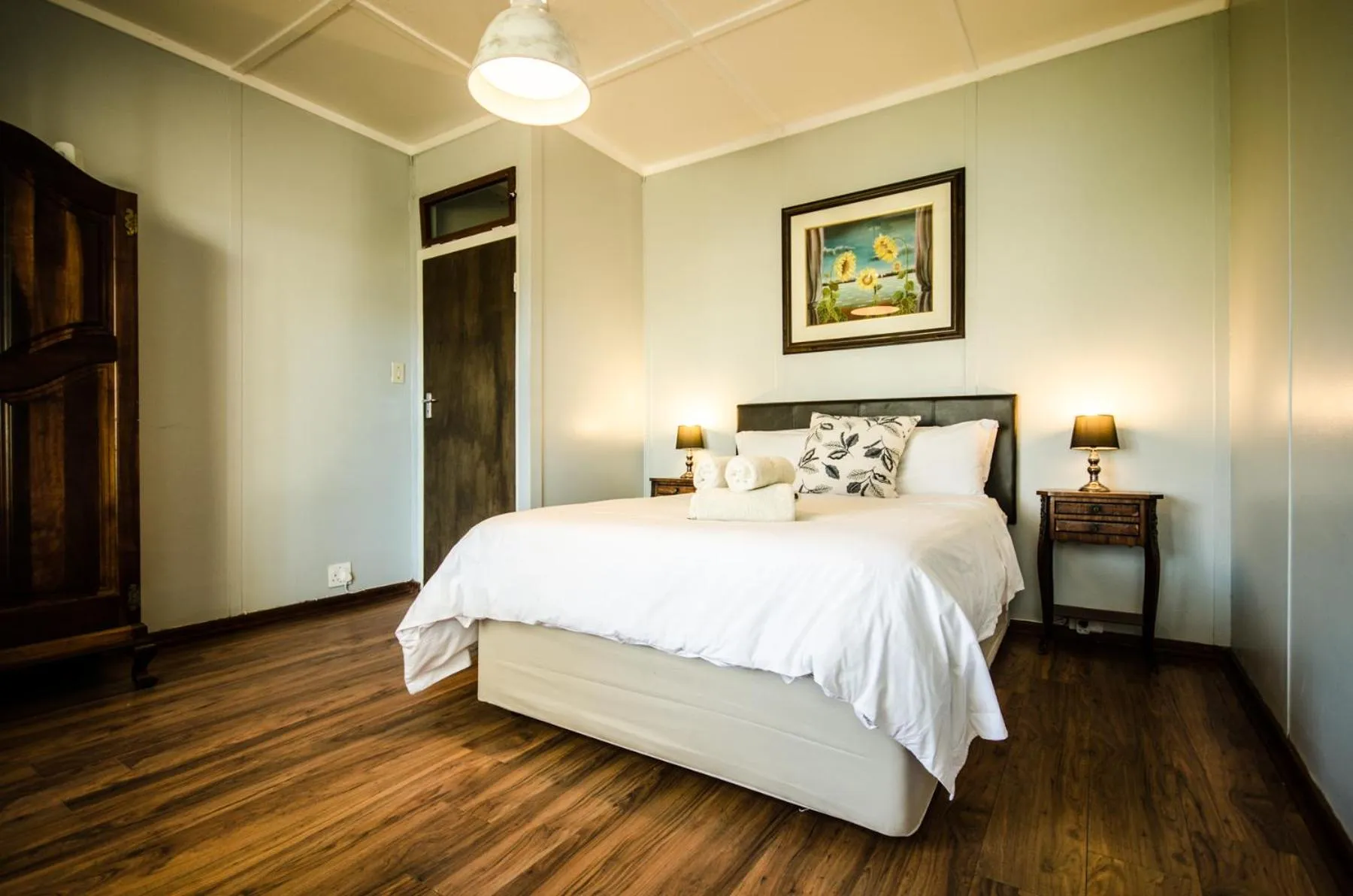 Bed in Reflections Guest Farm