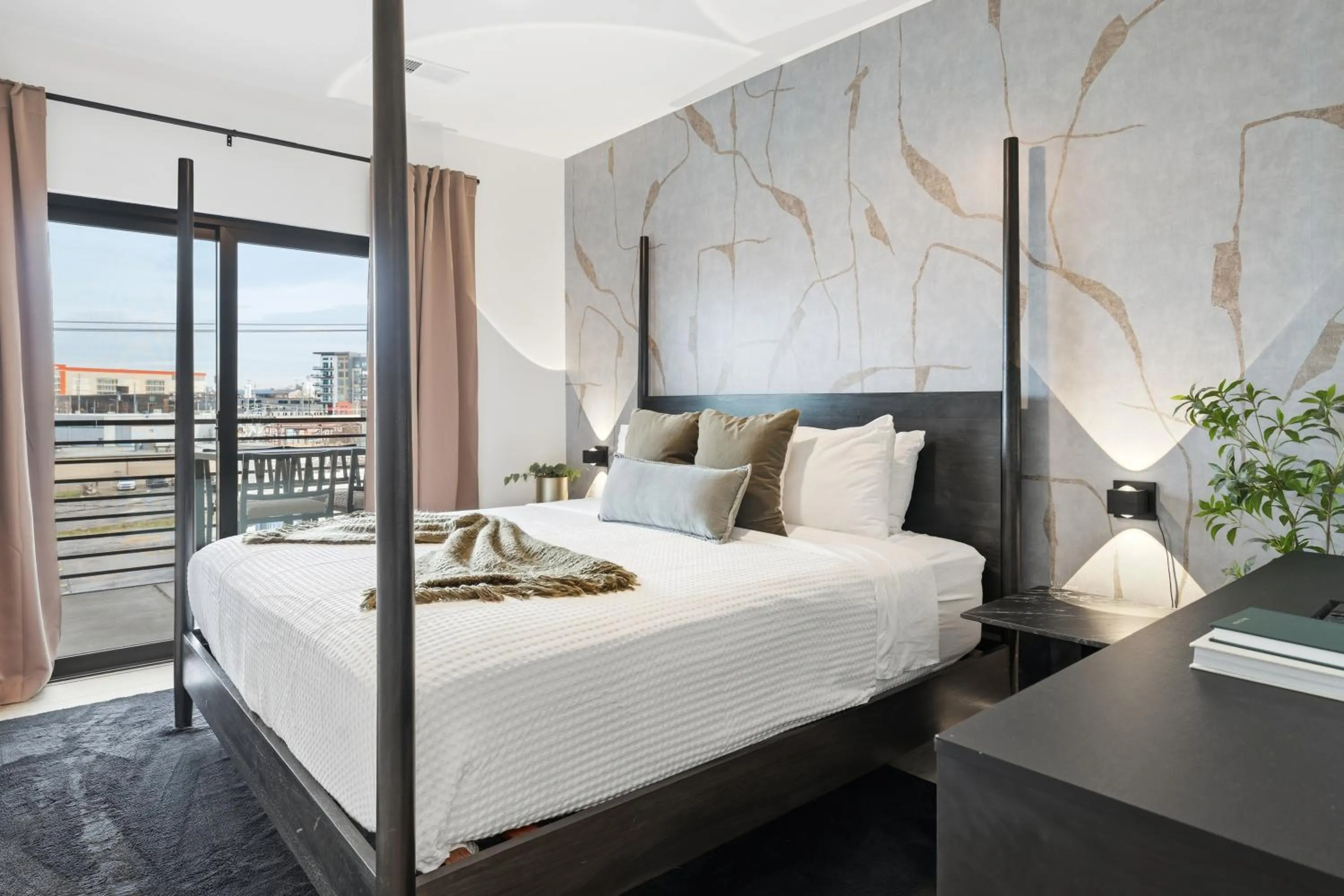 Bedroom, Bed in Hyve