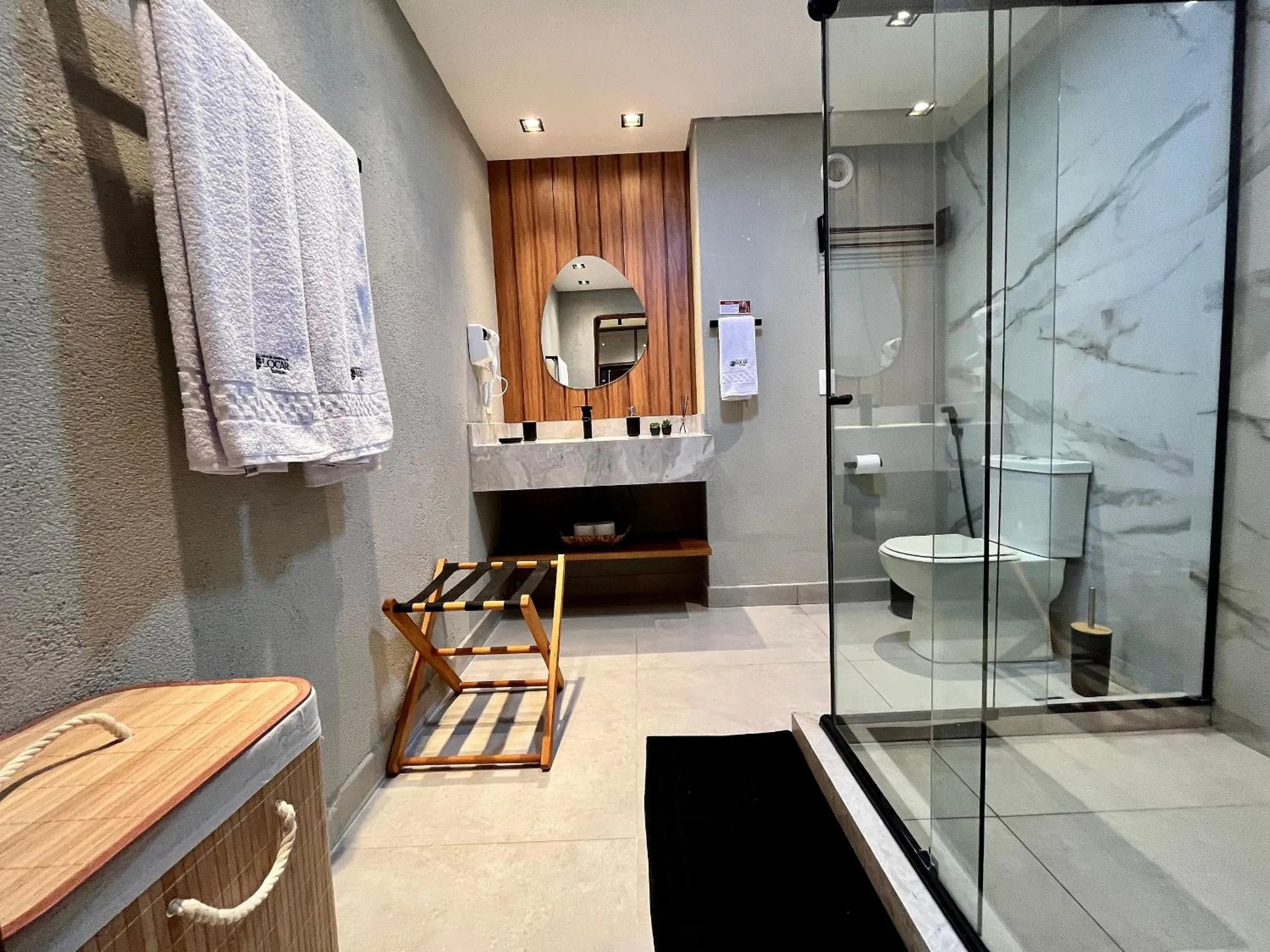 Toilet in Flat Luxo com piscina privativa Resort île de Pipa - Locar House