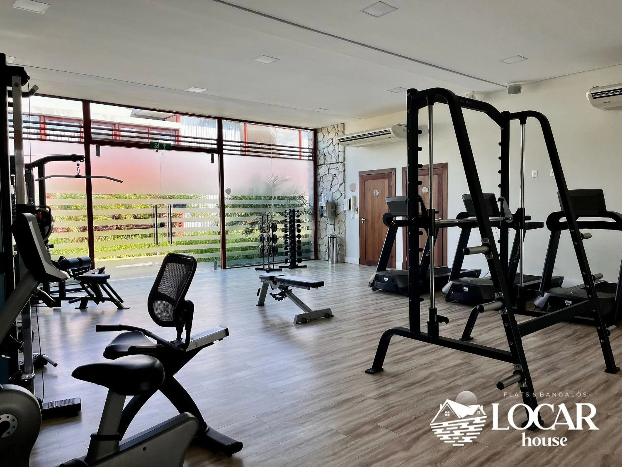 Fitness centre/facilities in Flat Luxo com piscina privativa Resort île de Pipa - Locar House